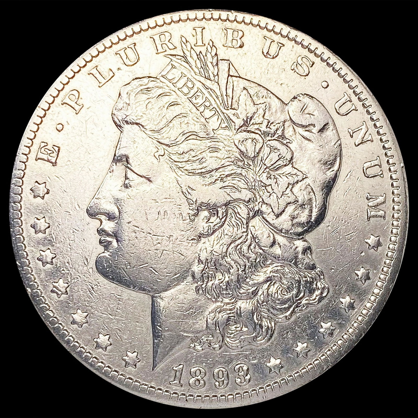 1893-CC Morgan Silver Dollar NEARLY UNCIRCULATED (1 of 2)