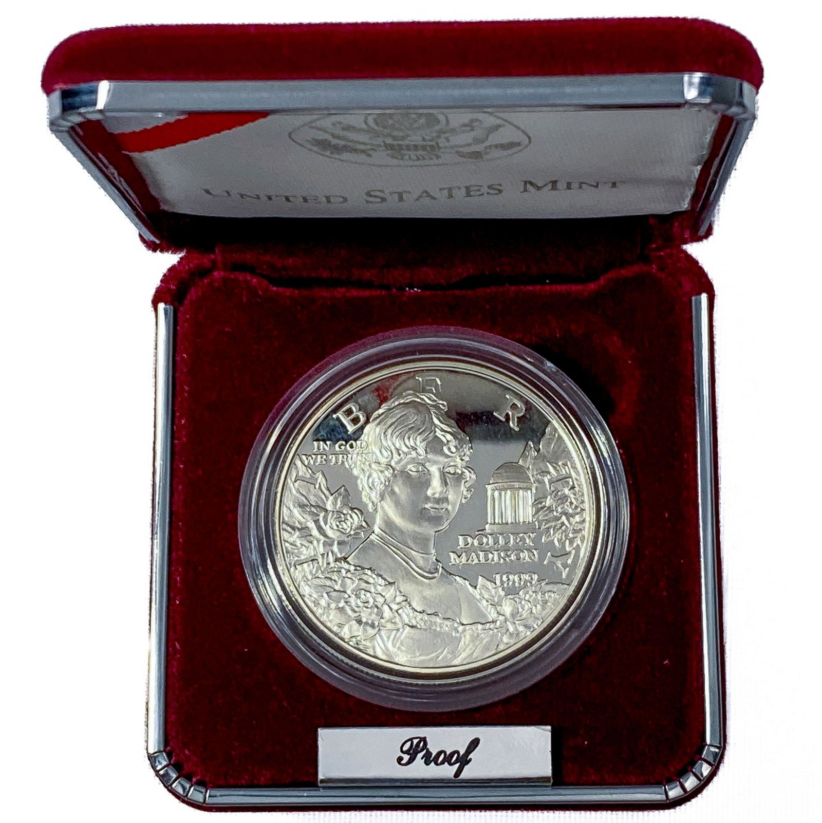 1999 Dolly Madison Commem Proof Silver Dollar (1 of 3)