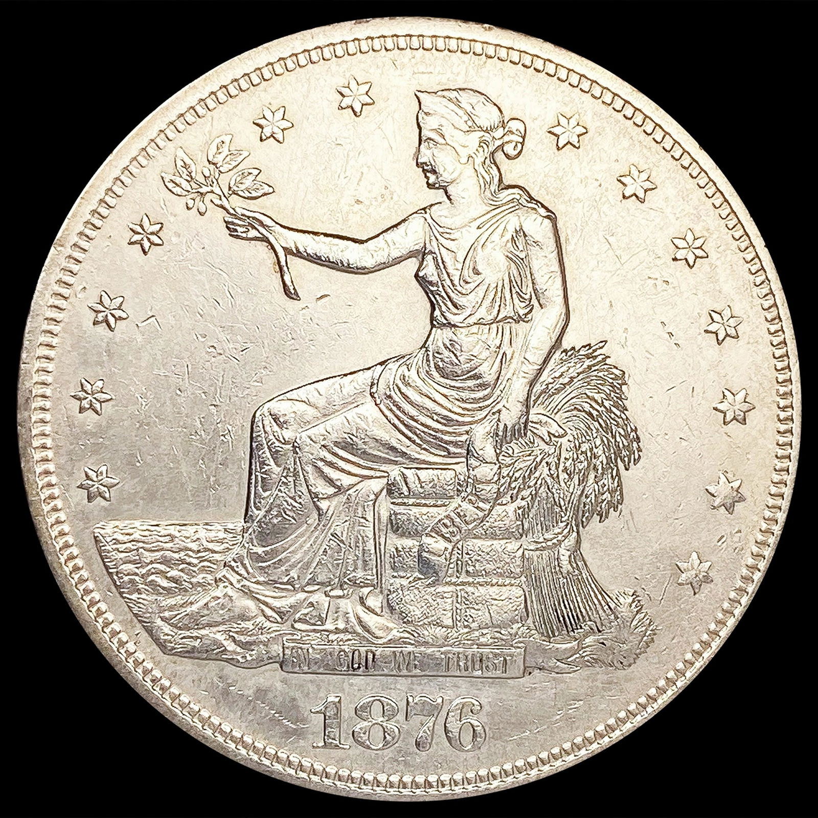 1876-S Silver Trade Dollar CLOSELY UNCIRCULATED (1 of 2)