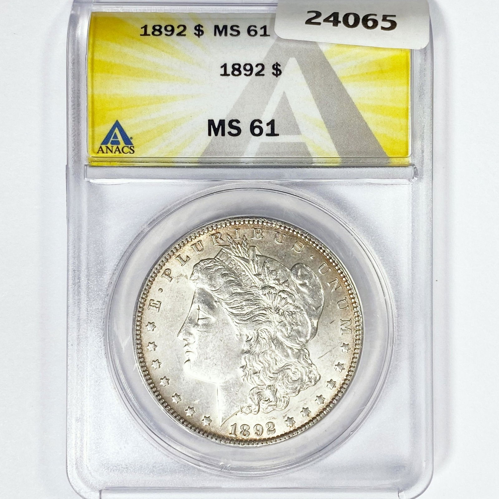 1892 Morgan Silver Dollar ANACS MS61 (1 of 2)