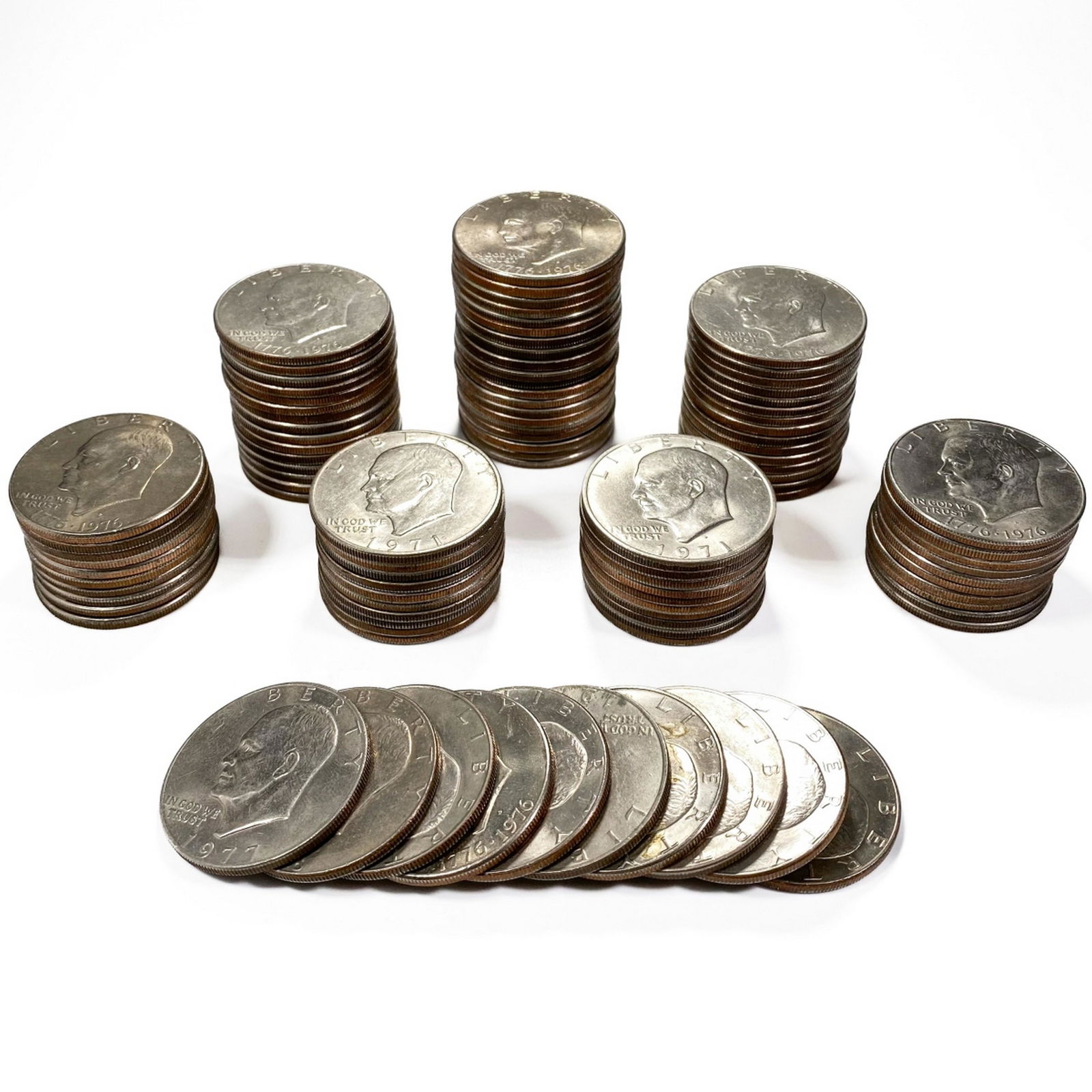 100 1972-78 Mixed Ike Dollars High Grade (1 of 2)