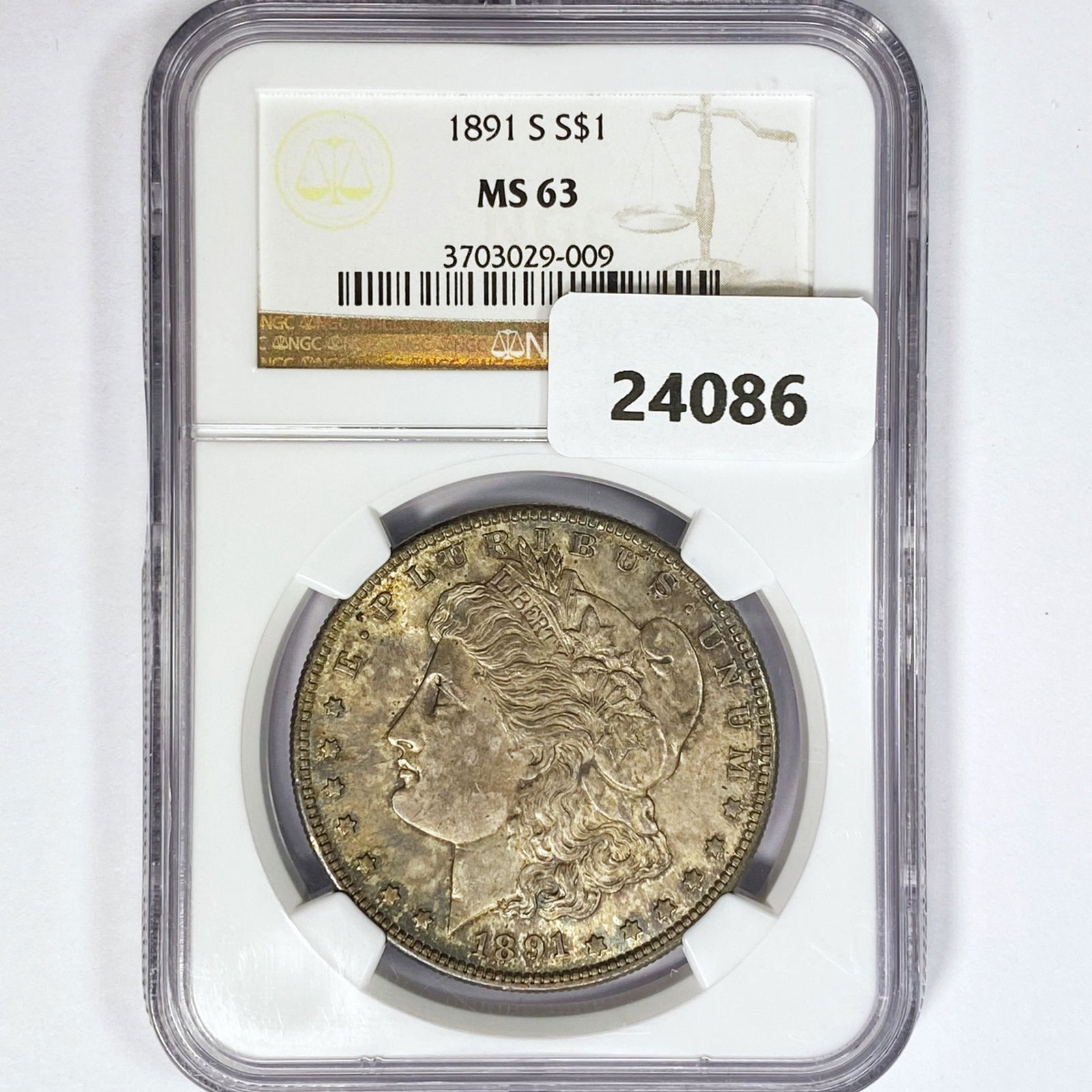 1891-S Morgan Silver Dollar NGC MS63 (1 of 2)