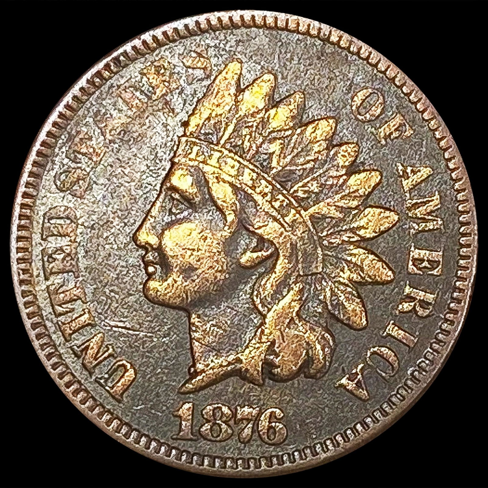 1876 Indian Head Cent LIGHTLY CIRCULATED (1 of 2)