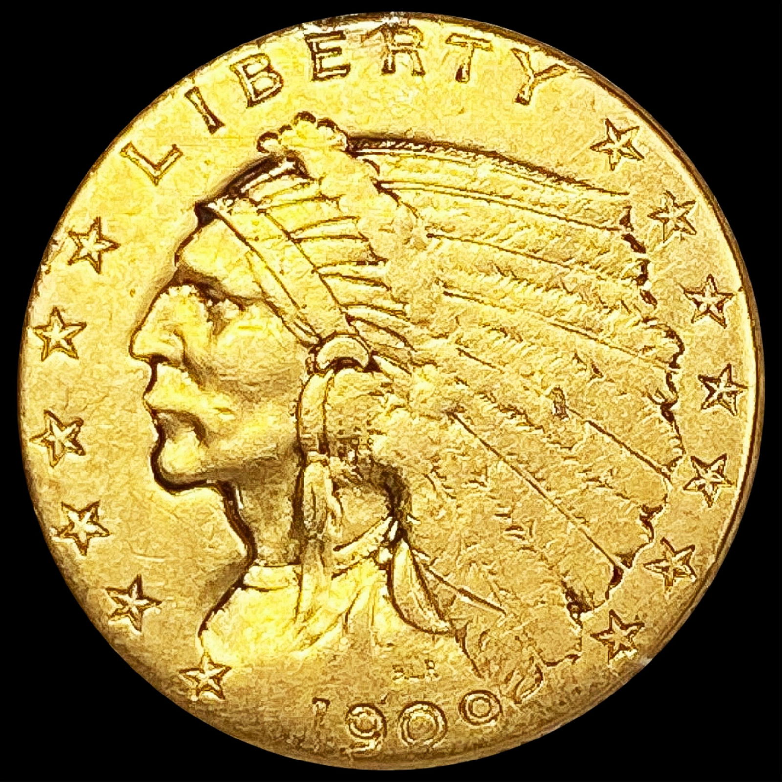 1909 $2.50 Gold Quarter Eagle LIGHTLY CIRCULATED (1 of 2)