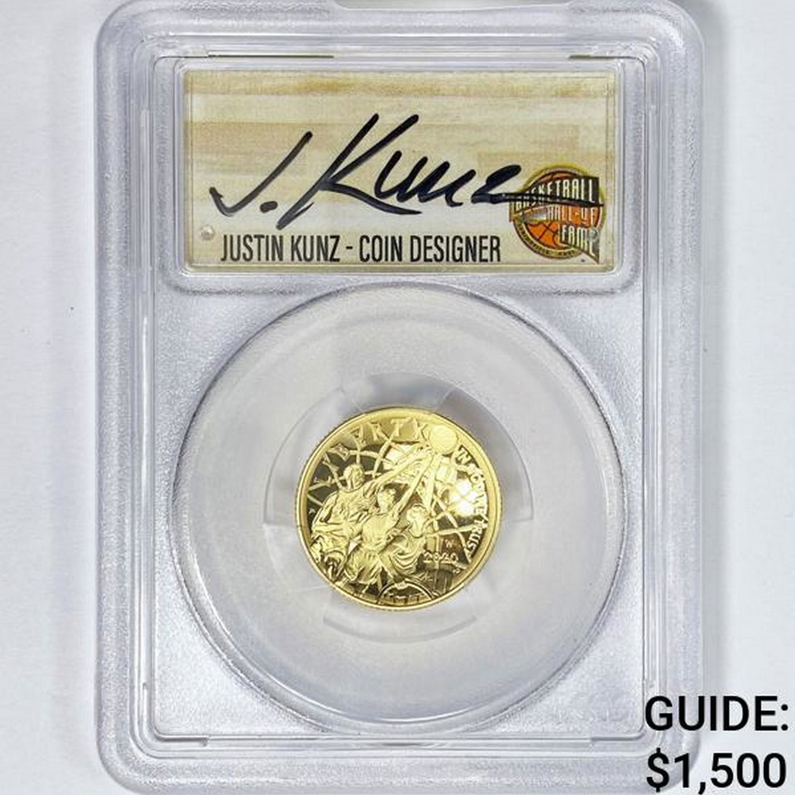 2020-W $5 1/4oz Gold Kunz Signed PCGS PR70 DCAM (1 of 2)
