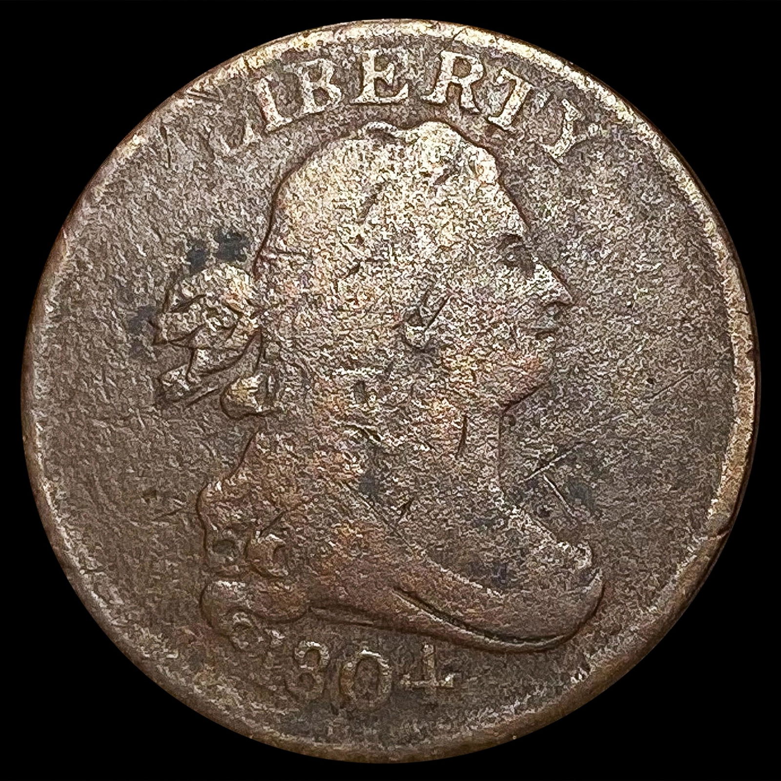 1804 Draped Bust Half Cent NICELY CIRCULATED (1 of 2)