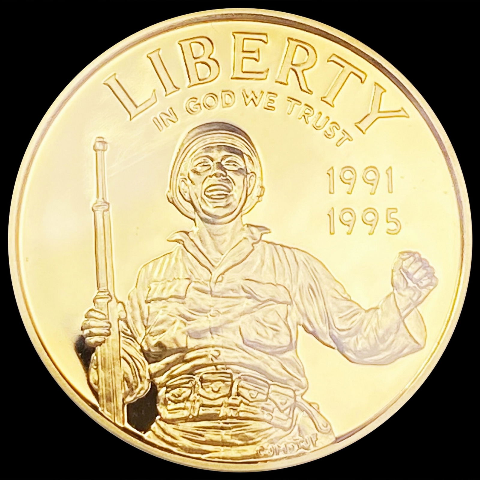 1995-W US Commem .25oz Gold $5 GEM PROOF (1 of 2)