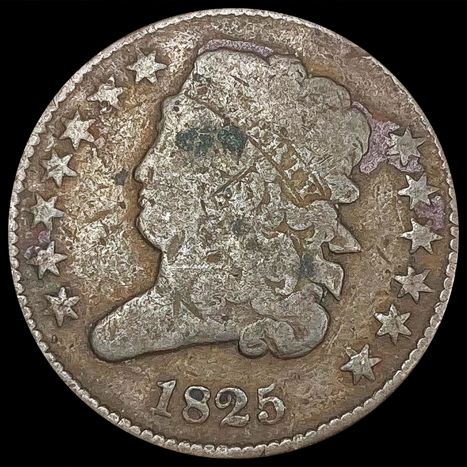 1825 Classic Head Half Cent NICELY CIRCULATED (1 of 2)