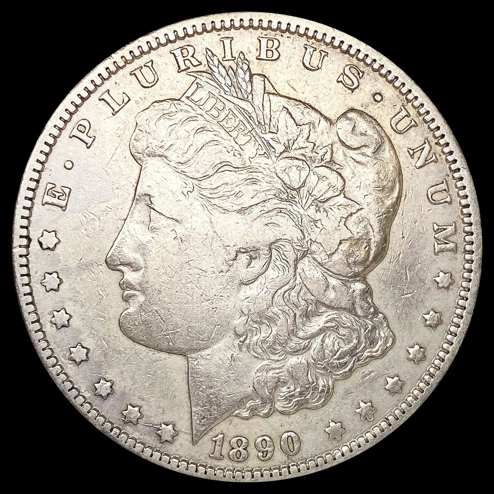 1890-CC Morgan Silver Dollar NEARLY UNCIRCULATED (1 of 2)