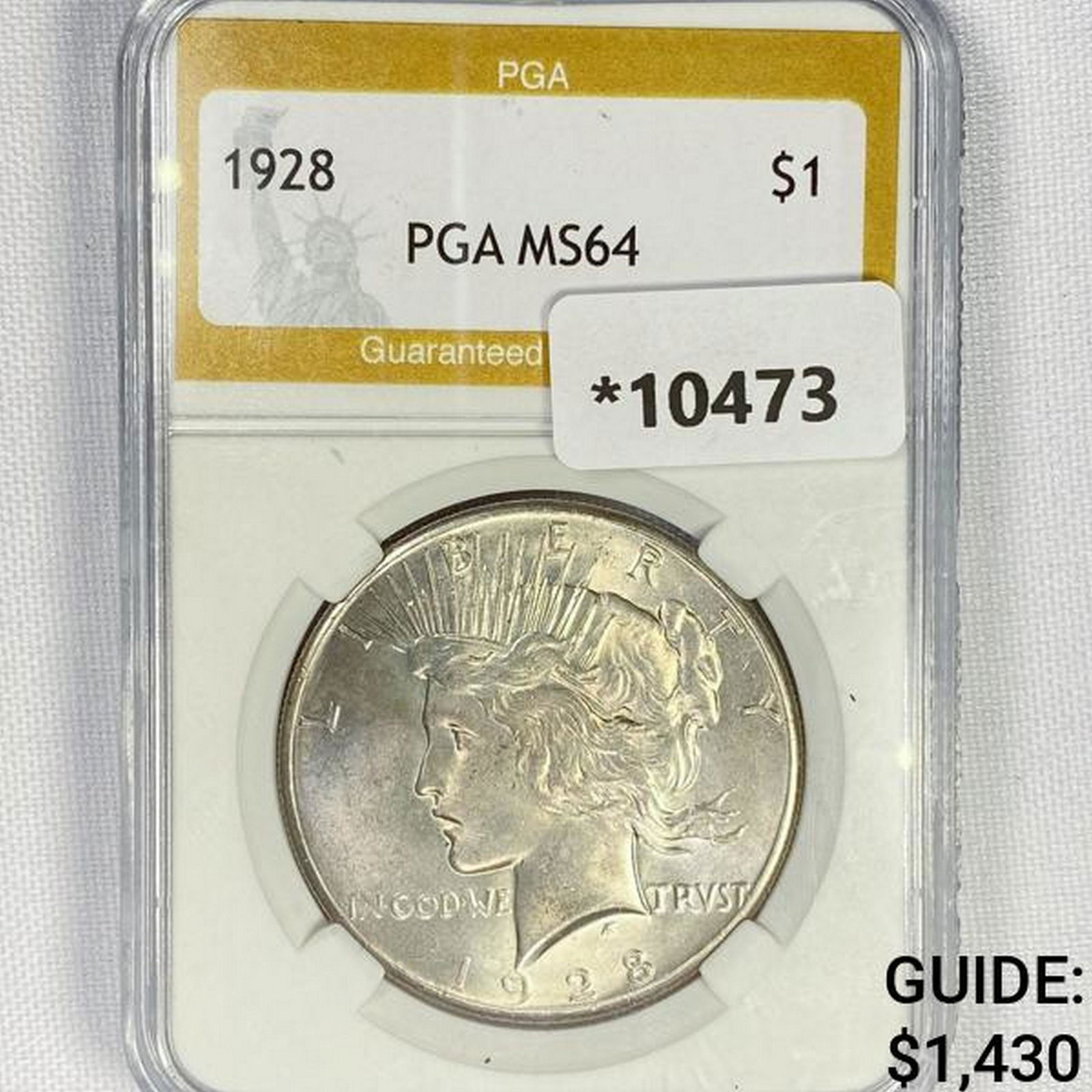 1928 Silver Peace Dollar PGA M64 (1 of 2)