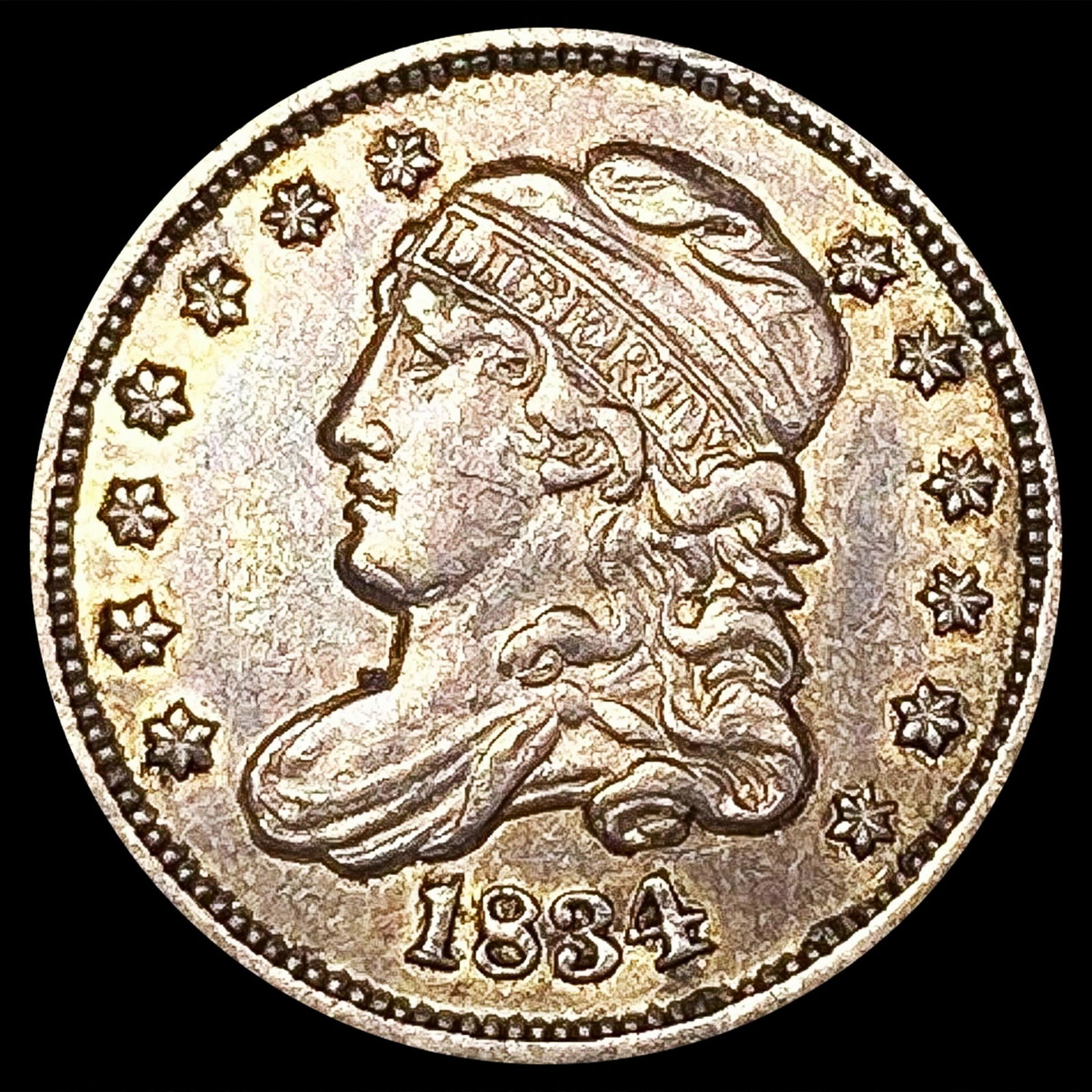 1834 Capped Bust Half Dime LIGHTLY CIRCULATED (1 of 2)