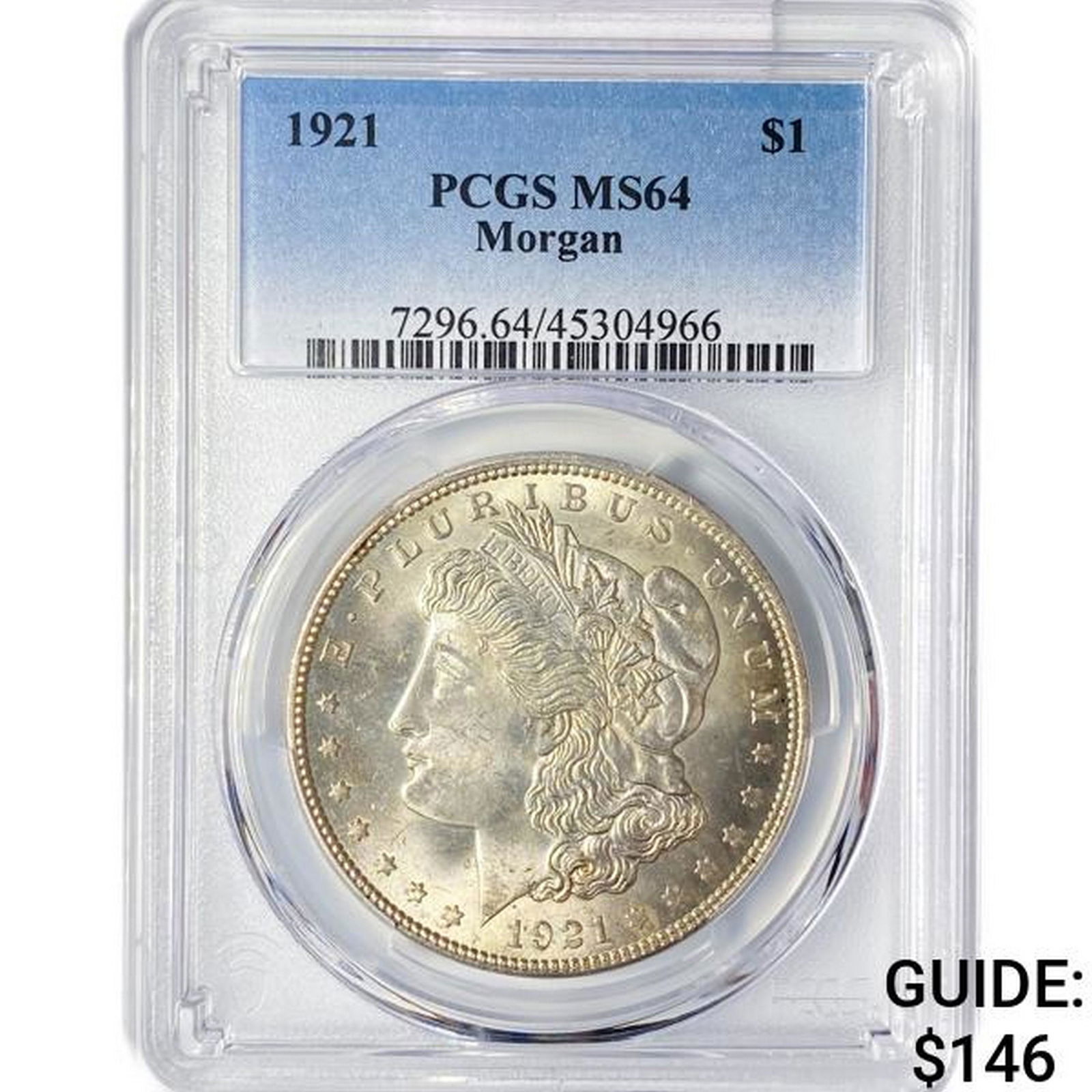 1921 Morgan Silver Dollar PCGS MS64 (1 of 2)