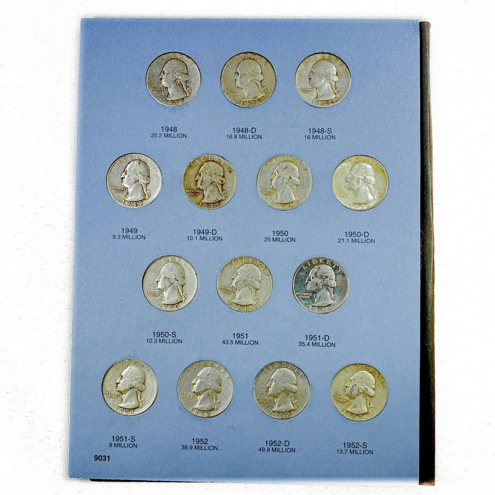 1948-1964 Washington Quarter Book (40 Coins) (1 of 3)