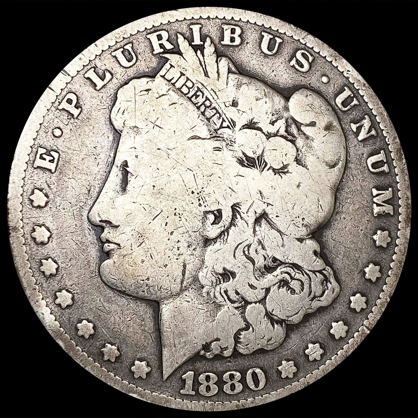 1880-CC Morgan Silver Dollar NICELY CIRCULATED (1 of 2)