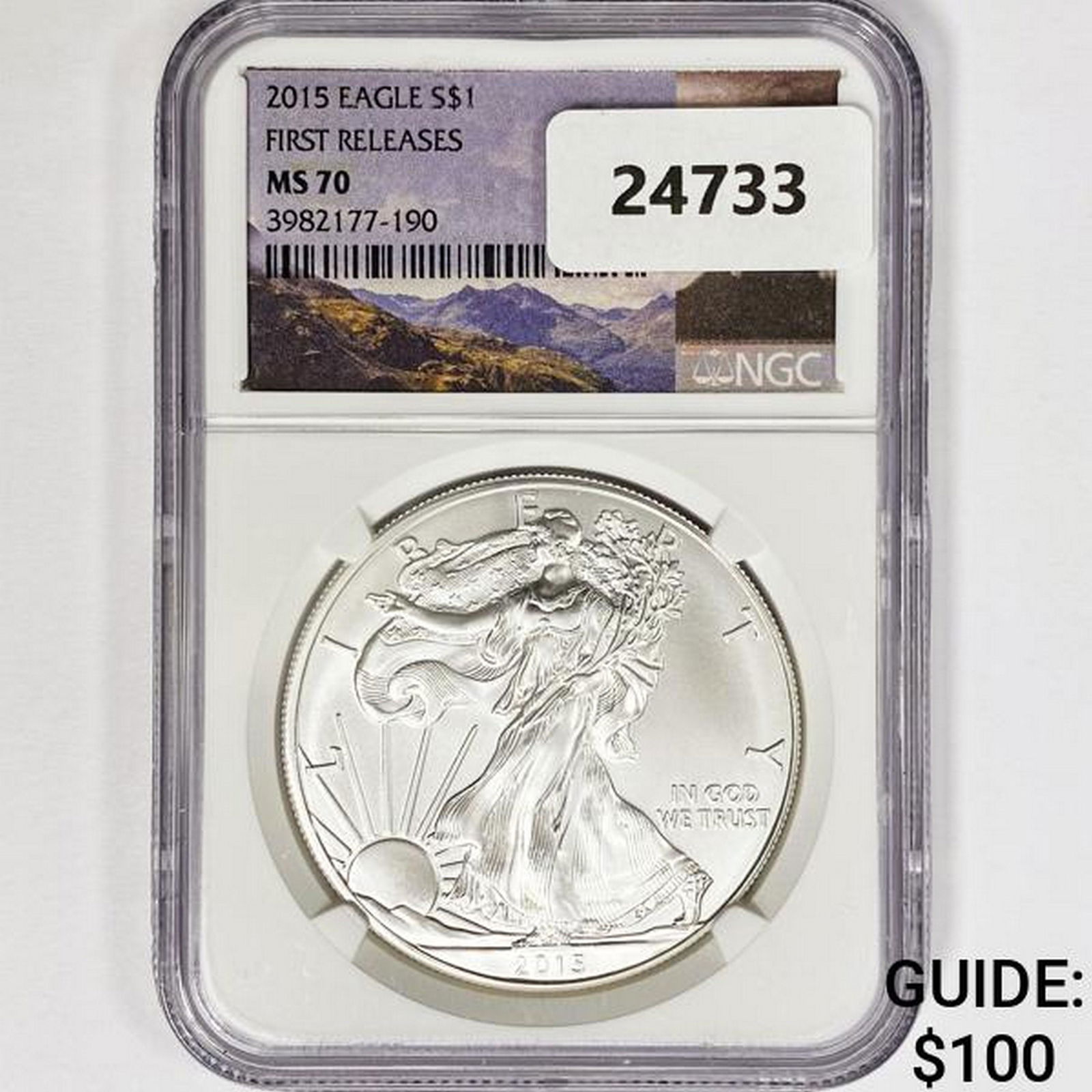 2015 American 1oz Silver Eagle NGC MS70 (1 of 2)