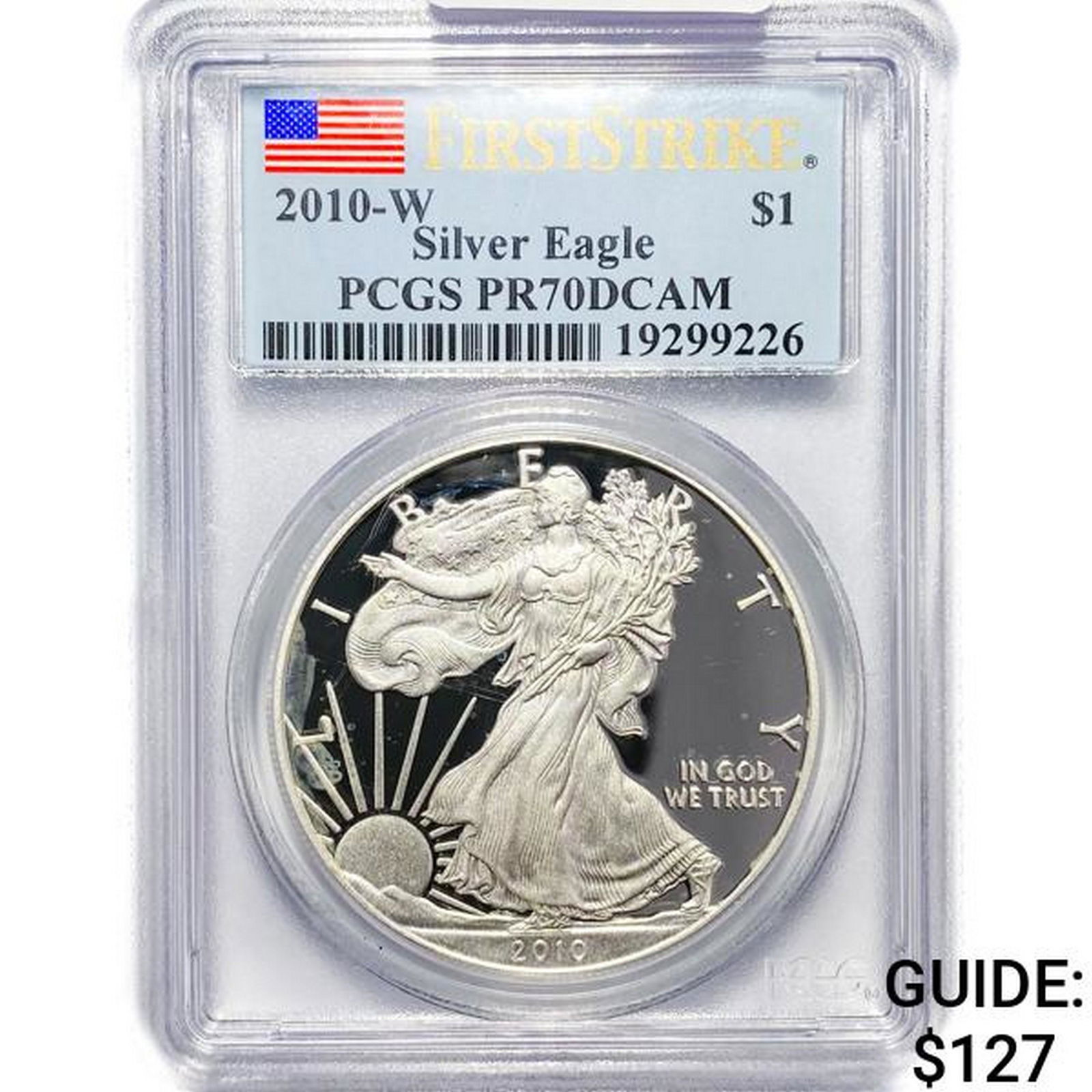 2010-W American 1oz Silver Eagle PCGS PR70 DCAM (1 of 2)