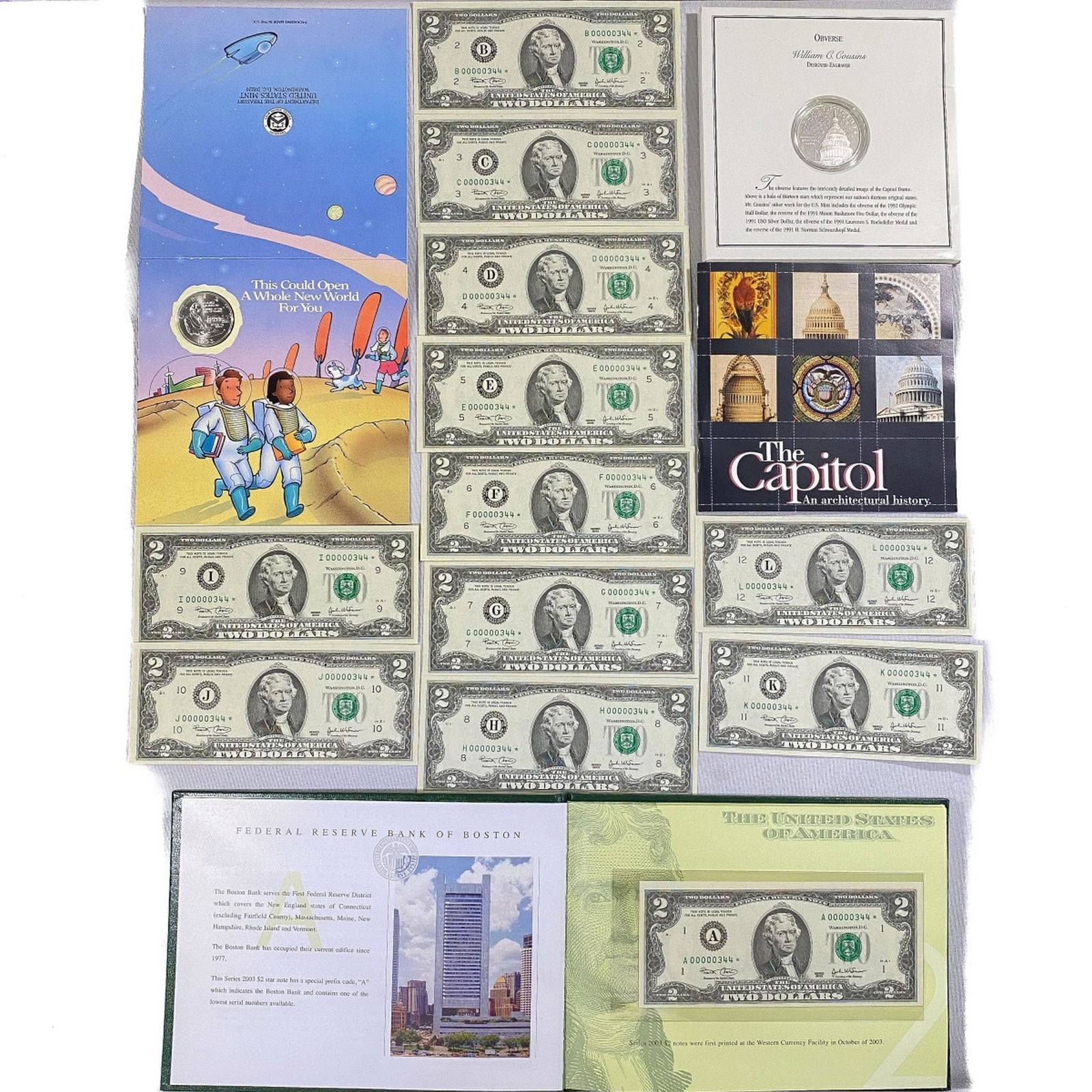 1993-94 Multiple Coin and Currency Sets 3 Coins 3 Silver Comms (1 of 2)