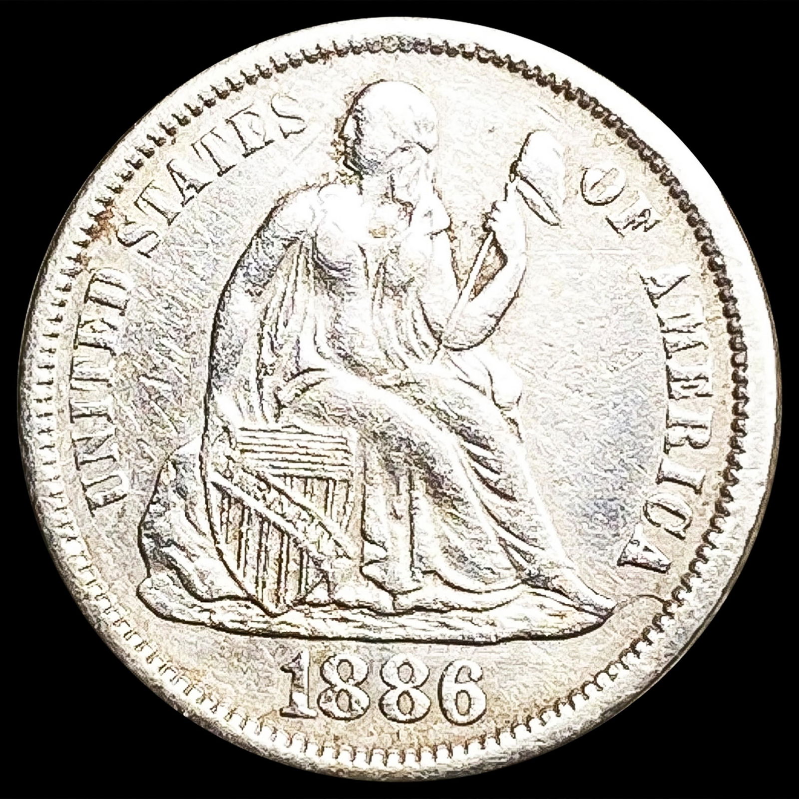 1886 Seated Liberty Dime UNCIRCULATED (1 of 2)