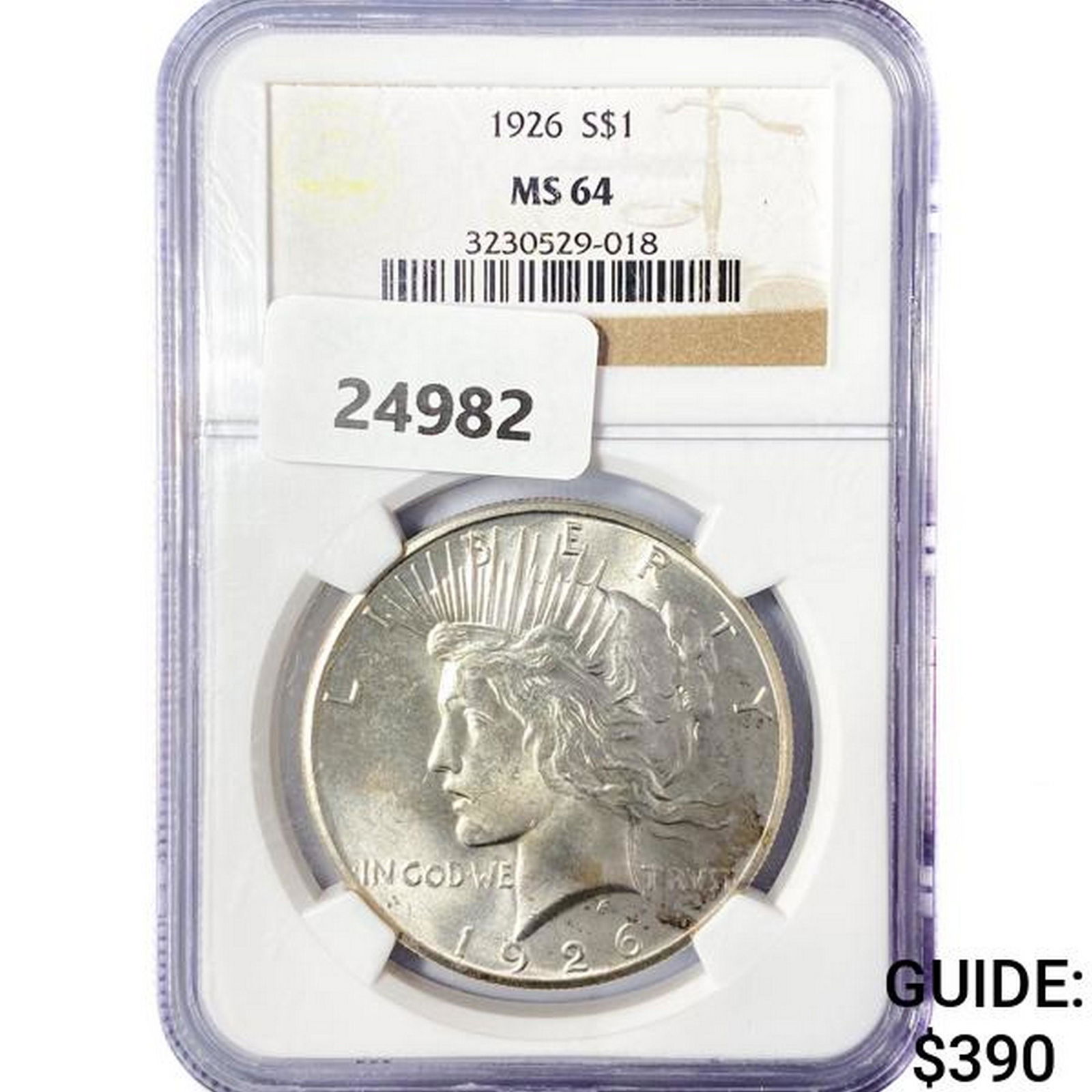 1926 Silver Peace Dollar NGC MS64 (1 of 2)