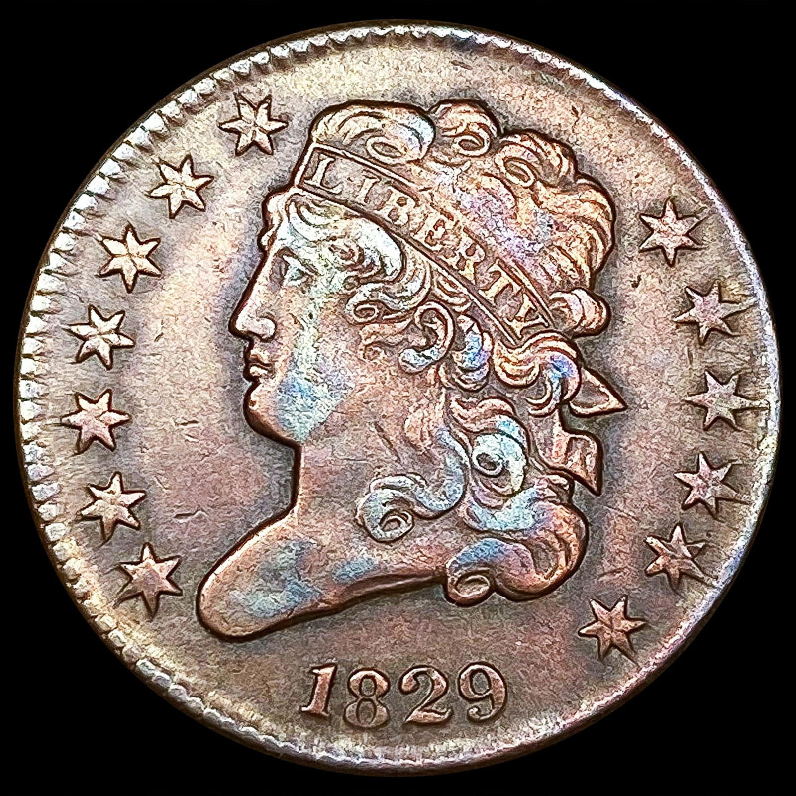 1829 Classic Head Half Cent CLOSELY UNCIRCULATED (1 of 2)