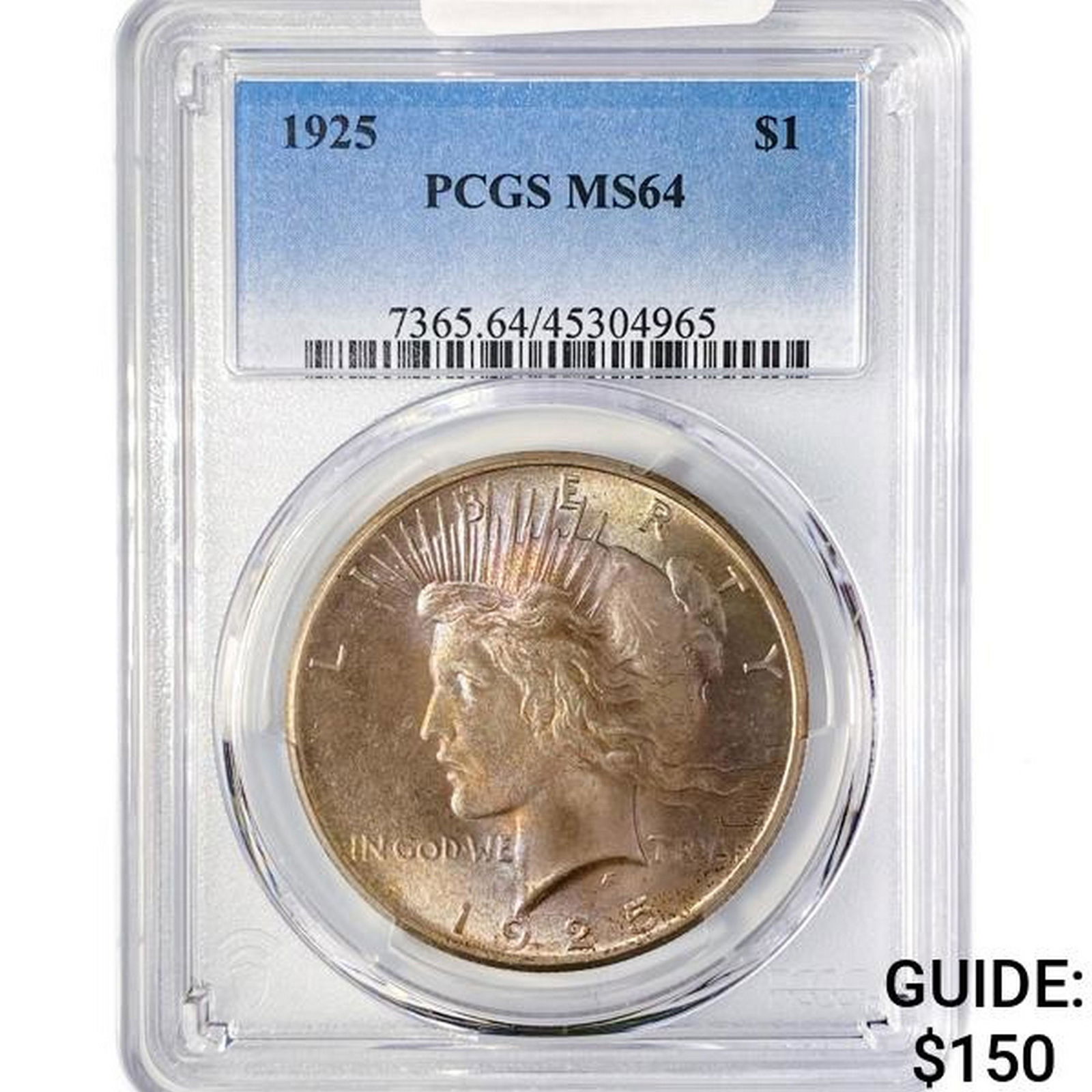 1925 Silver Peace Dollar PCGS MS64 (1 of 2)
