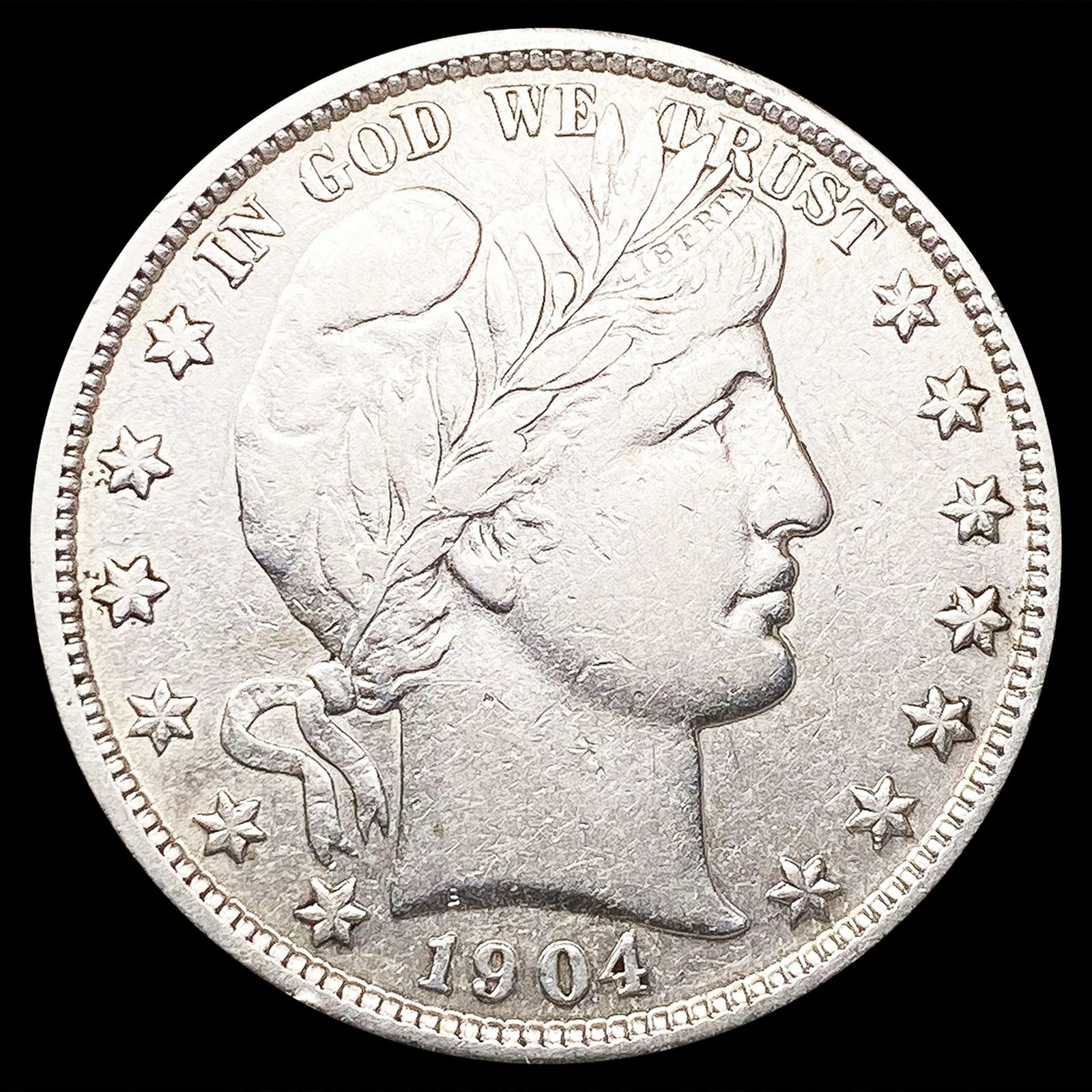1904 Barber Half Dollar ABOUT UNCIRCULATED (1 of 2)
