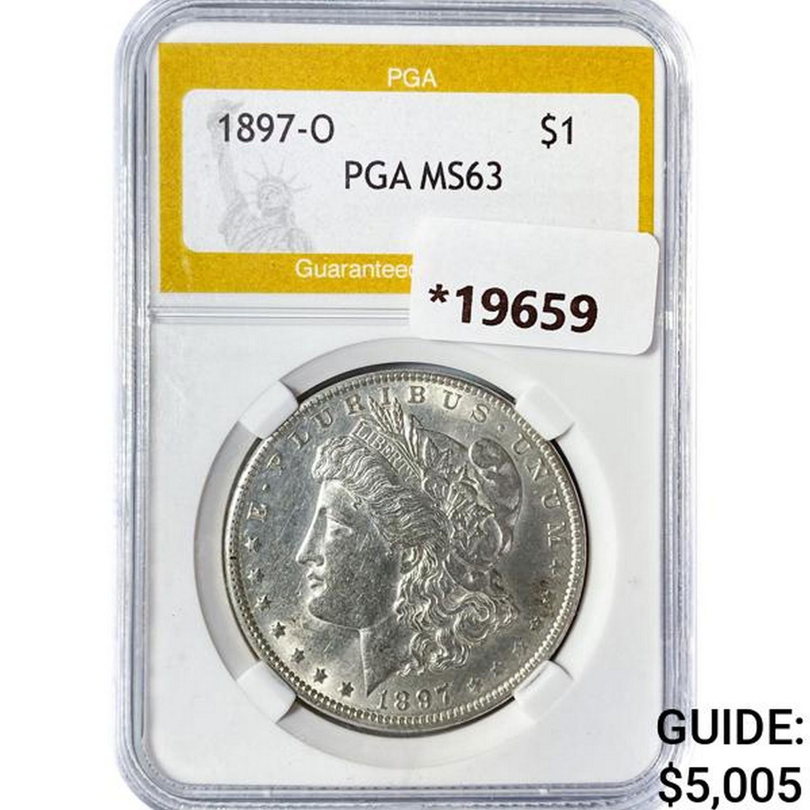 1897-O Morgan Silver Dollar PGA MS63 (1 of 2)