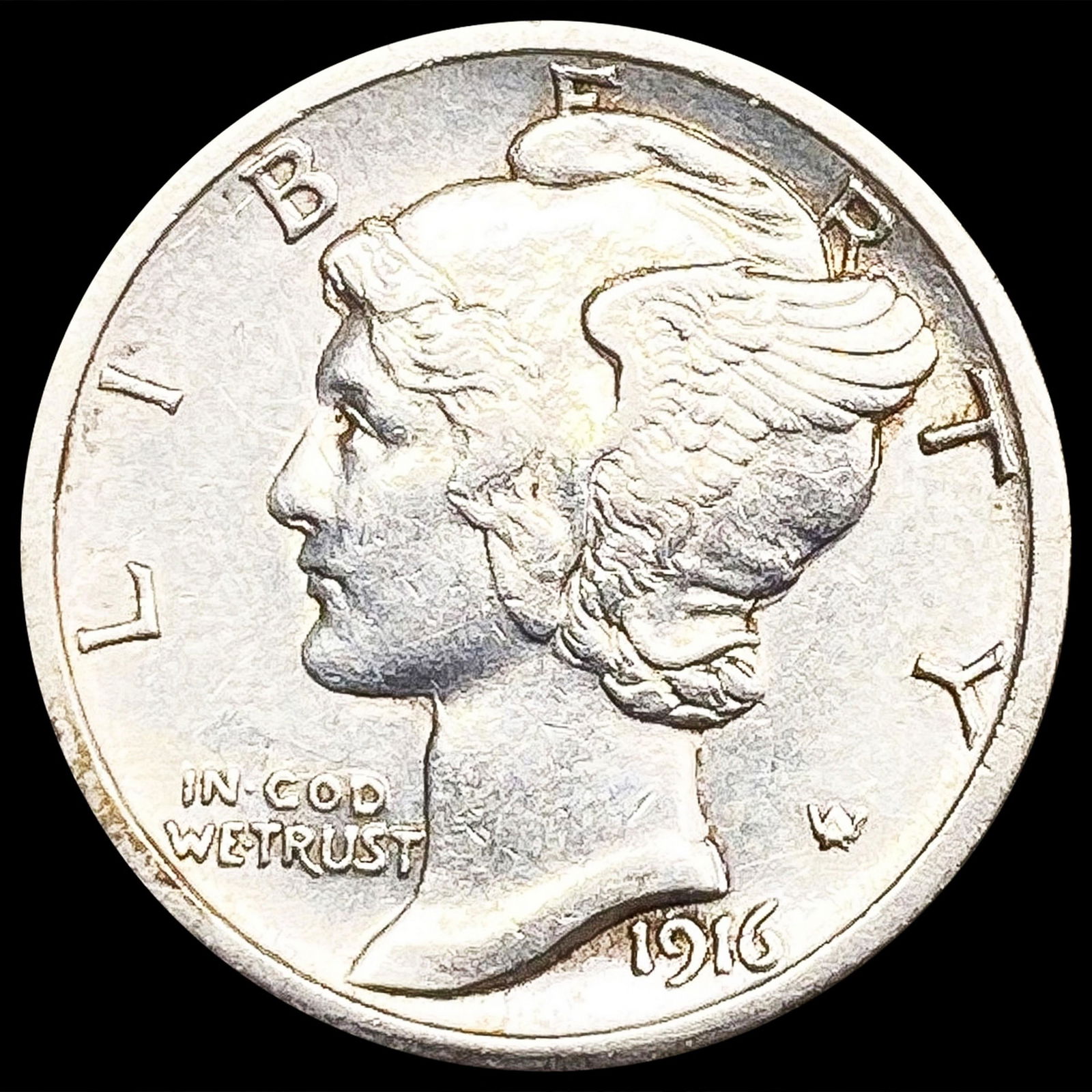 1916-S Mercury Dime CLOSELY UNCIRCULATED (1 of 2)