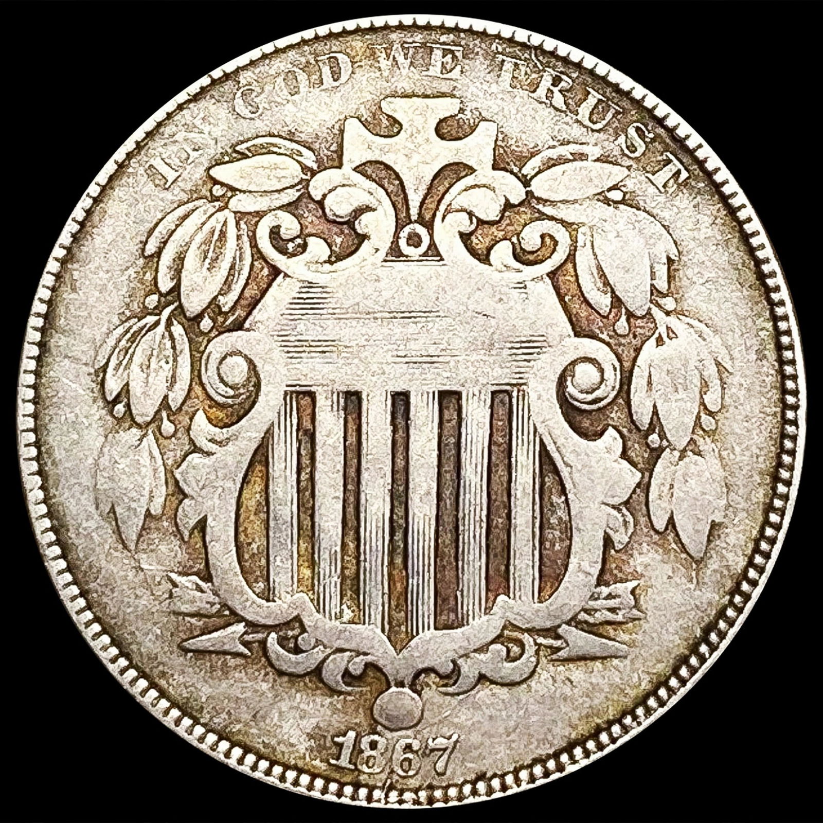 1867 Shield Nickel NICELY CIRCULATED (1 of 2)