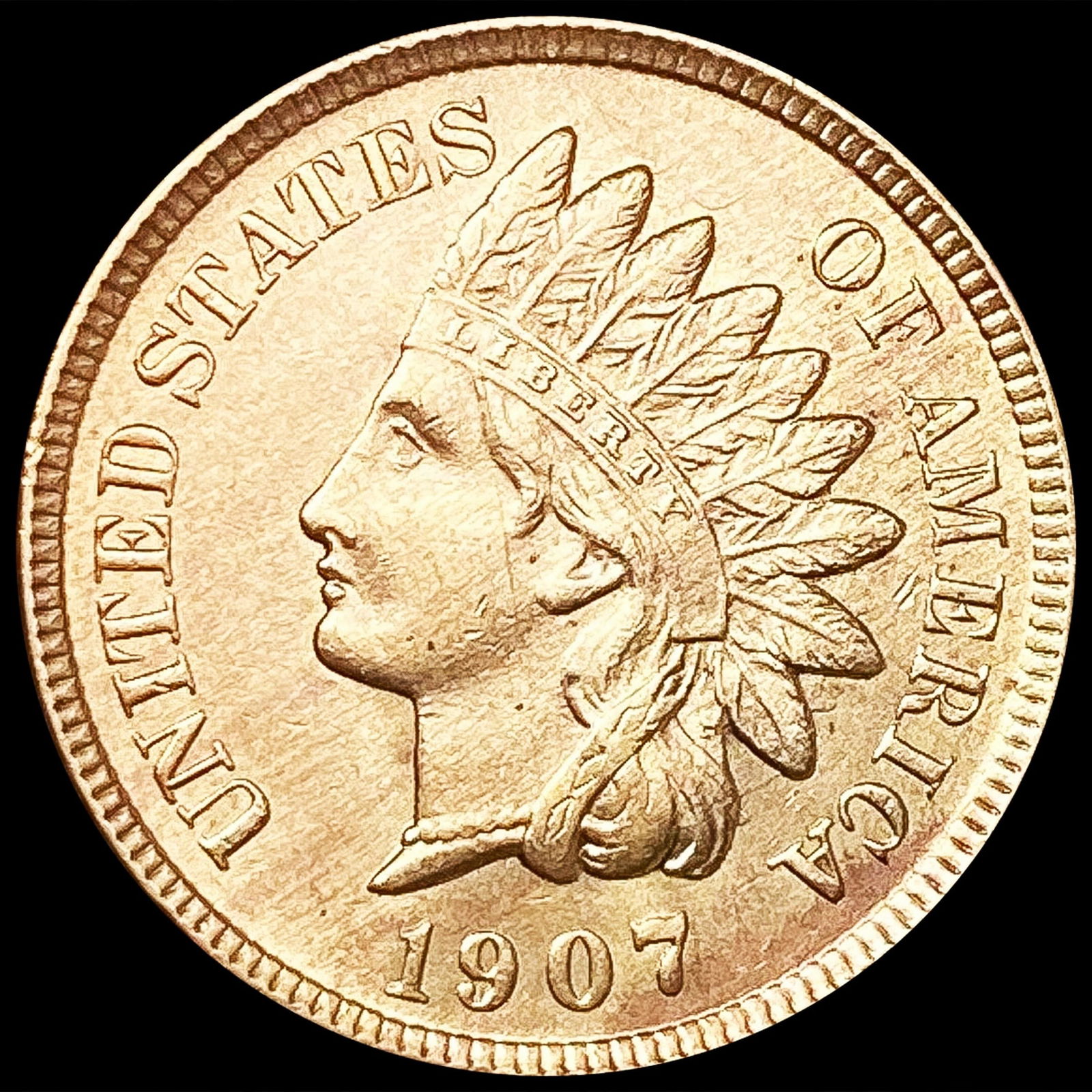1907 RD Indian Head Cent UNCIRCULATED (1 of 2)