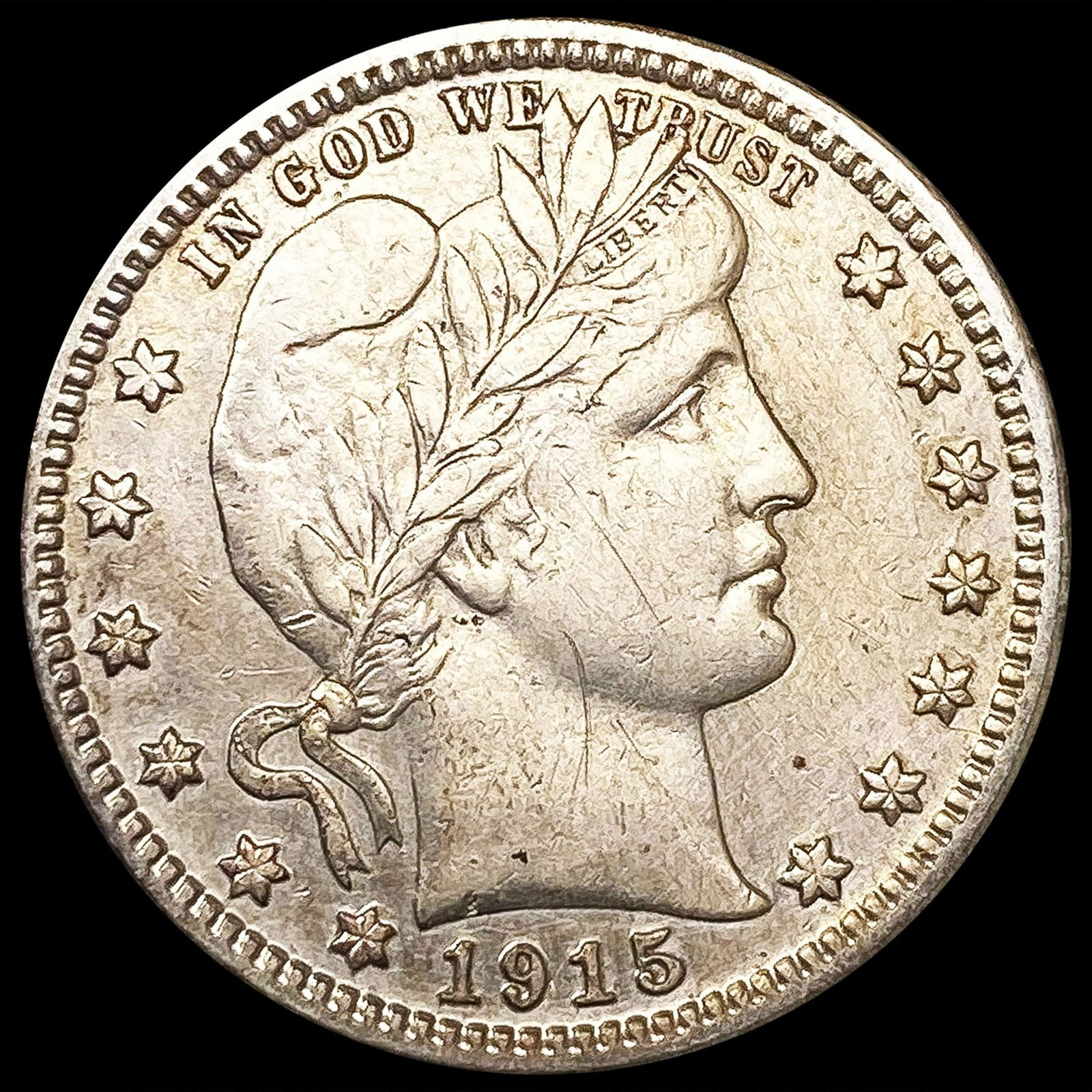1915-D Barber Quarter NEARLY UNCIRCULATED (1 of 2)