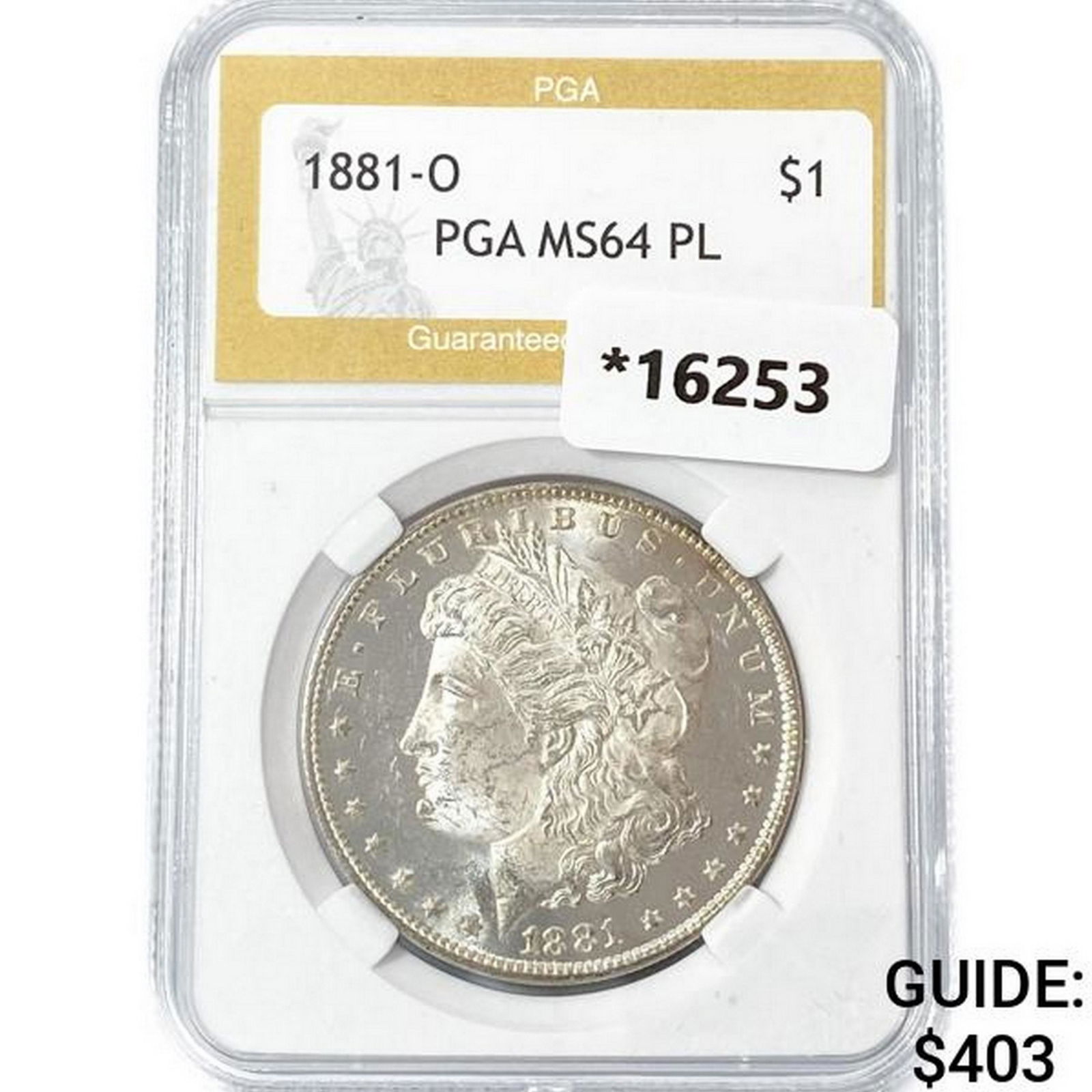 1881-O Morgan Silver Dollar PGA MS64 PL (1 of 2)