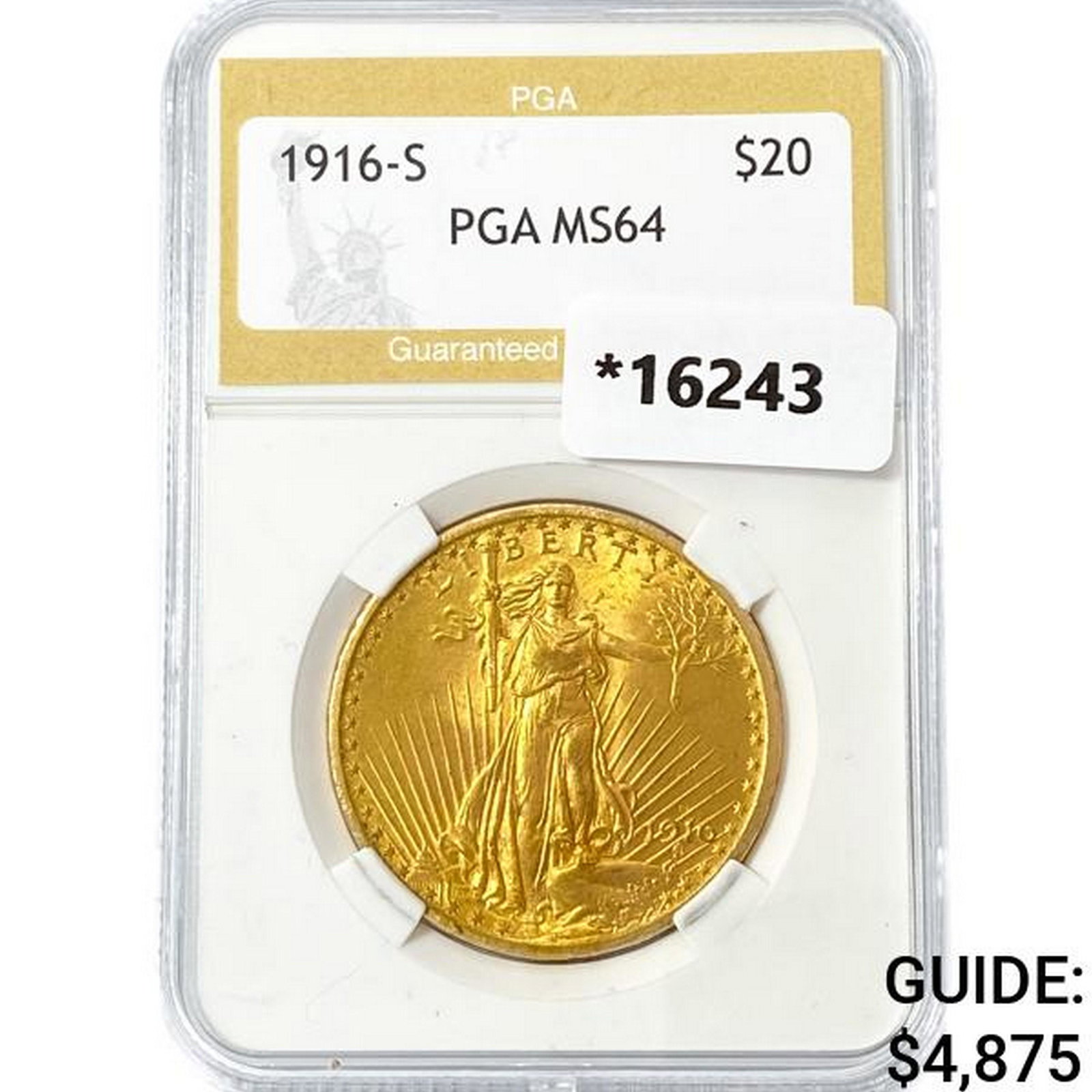 1916-S $20 Gold Double Eagle PGA MS64 (1 of 2)