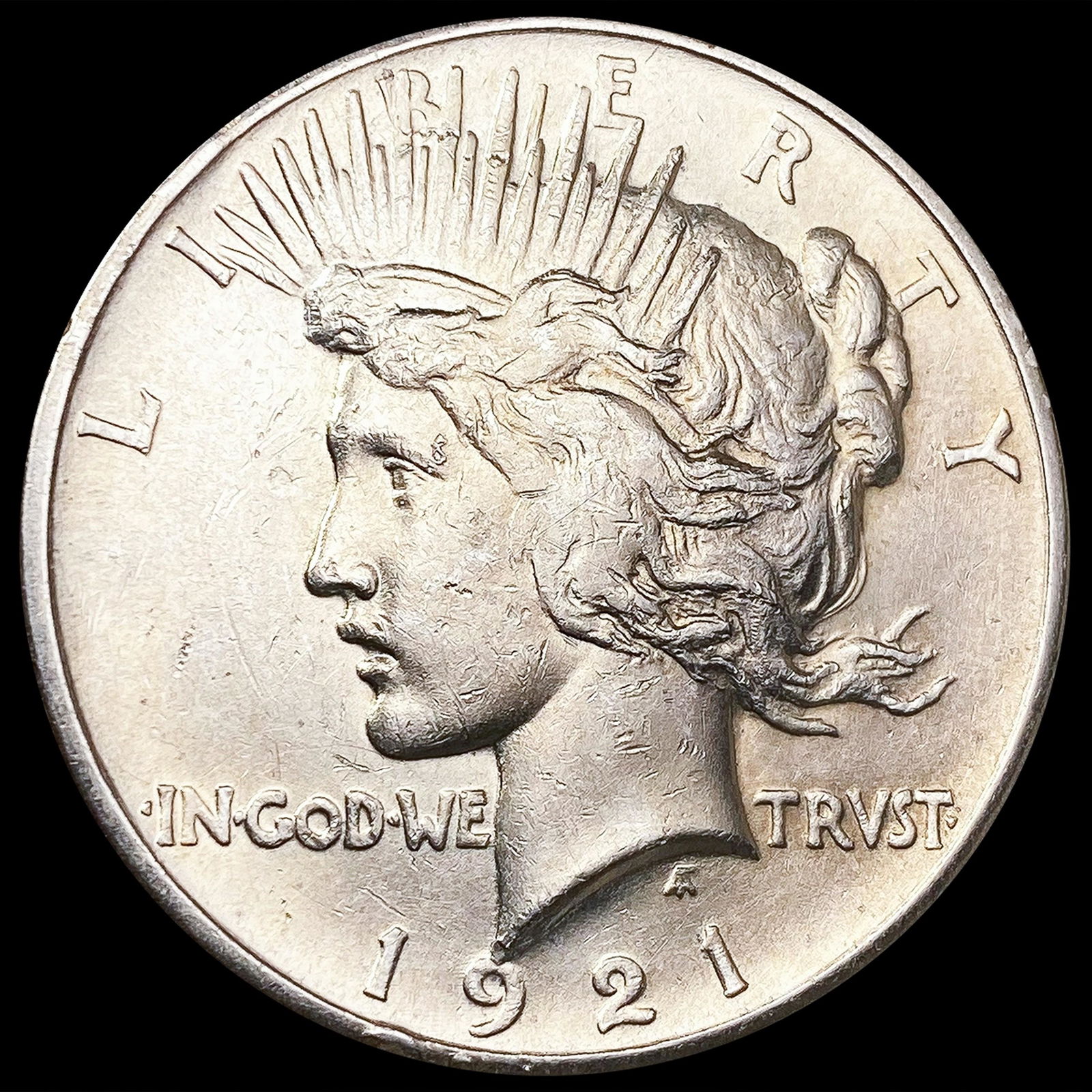 1921 Silver Peace Dollar NEARLY UNCIRCULATED (1 of 2)