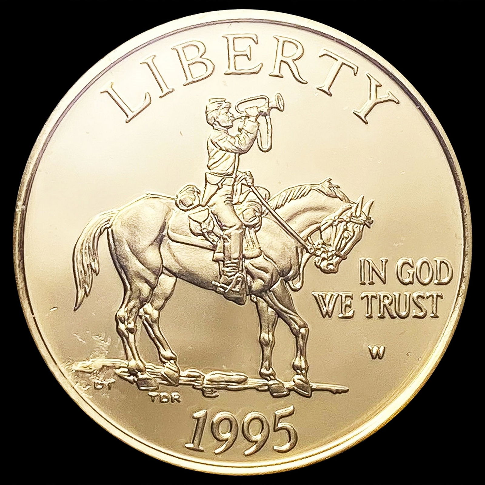 1995-W US Commem .25oz Gold $5 GEM PROOF (1 of 2)
