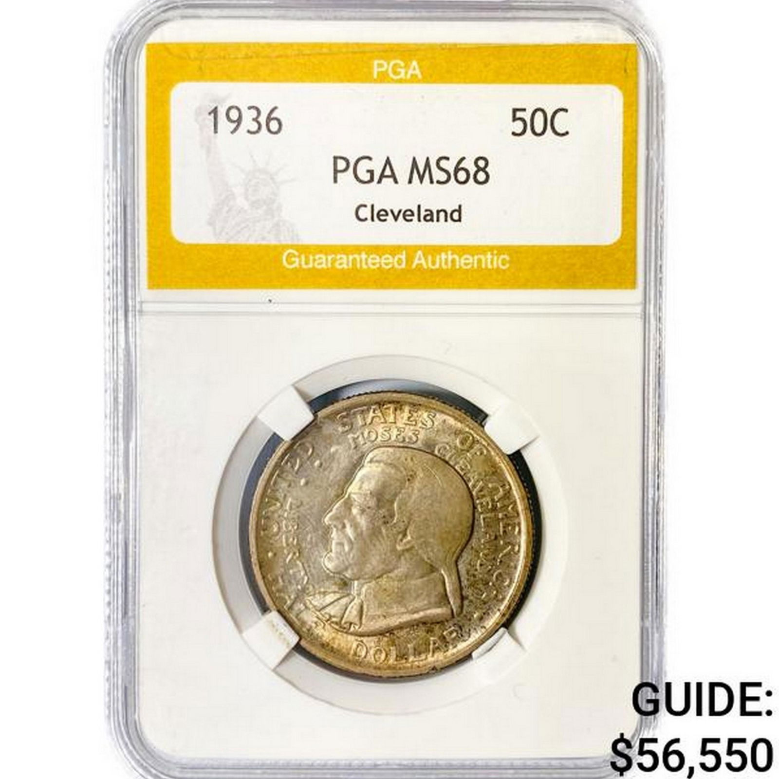 1936 Cleveland Half Dollar PGA MS68 (1 of 2)