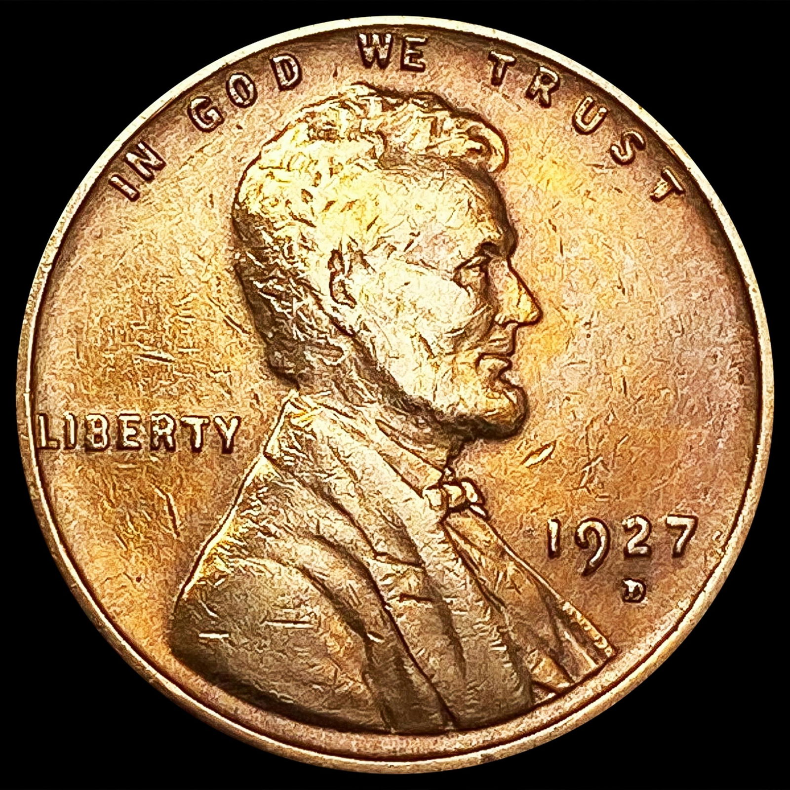 1927-D Wheat Cent CLOSELY UNCIRCULATED (1 of 2)