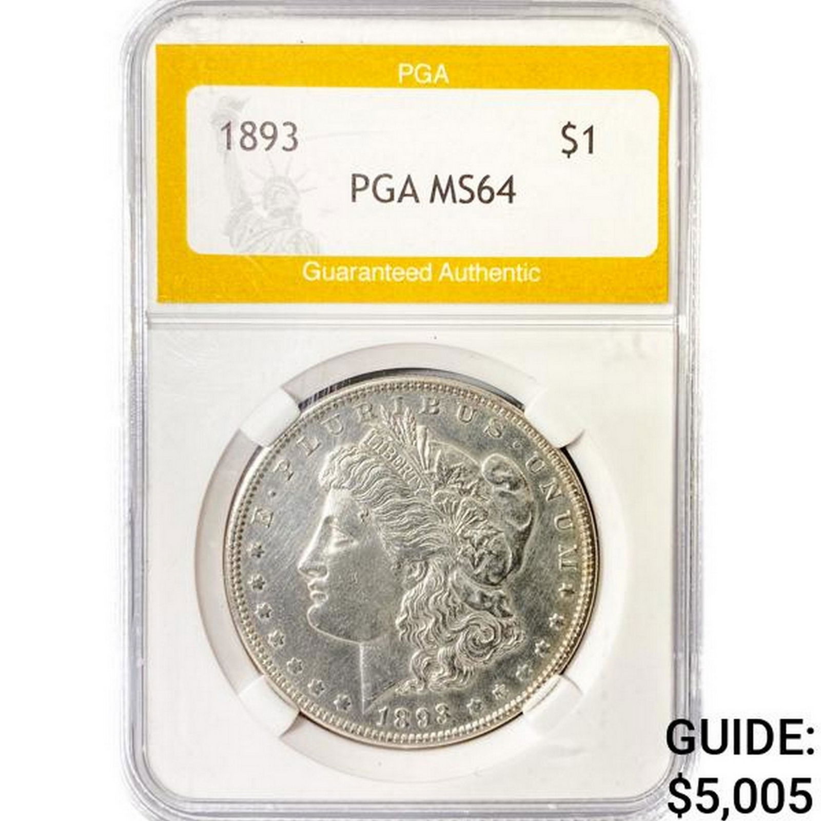 1893 Morgan Silver Dollar PGA MS64 (1 of 2)