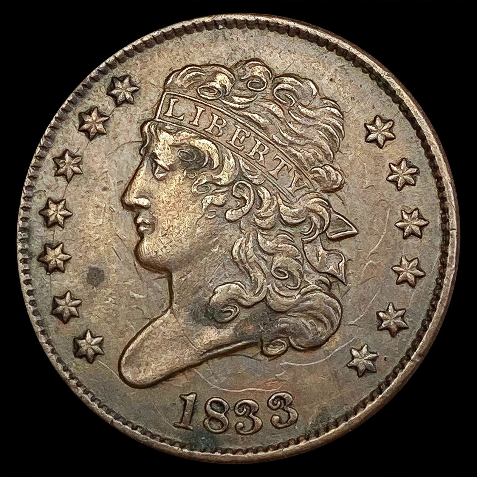 1833 C-1 Classic Head Half Cent UNCIRCULATED (1 of 2)