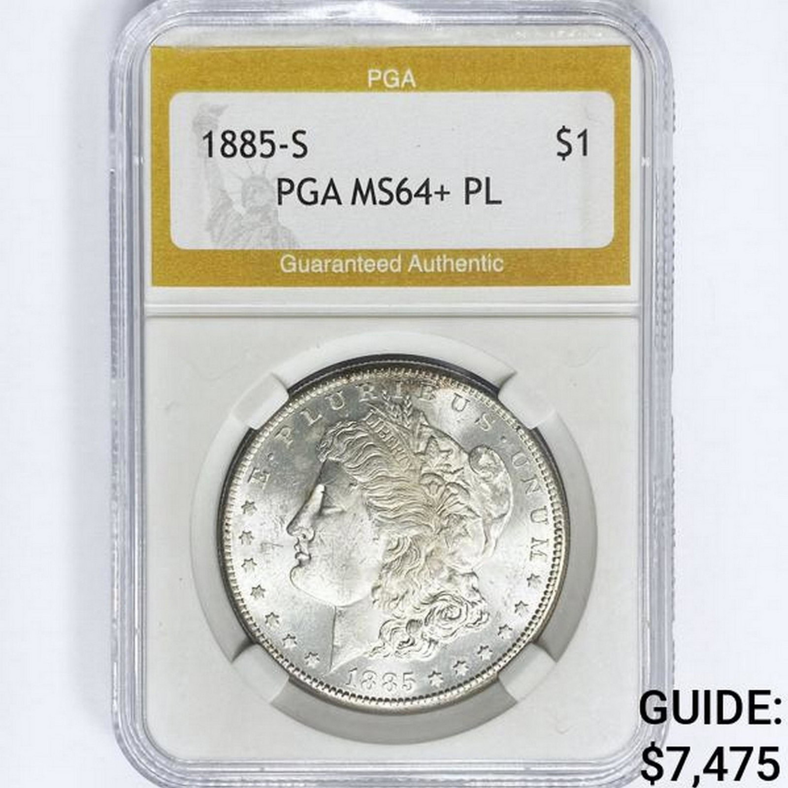 1885-S Morgan Silver Dollar PGA MS64+ PL (1 of 2)
