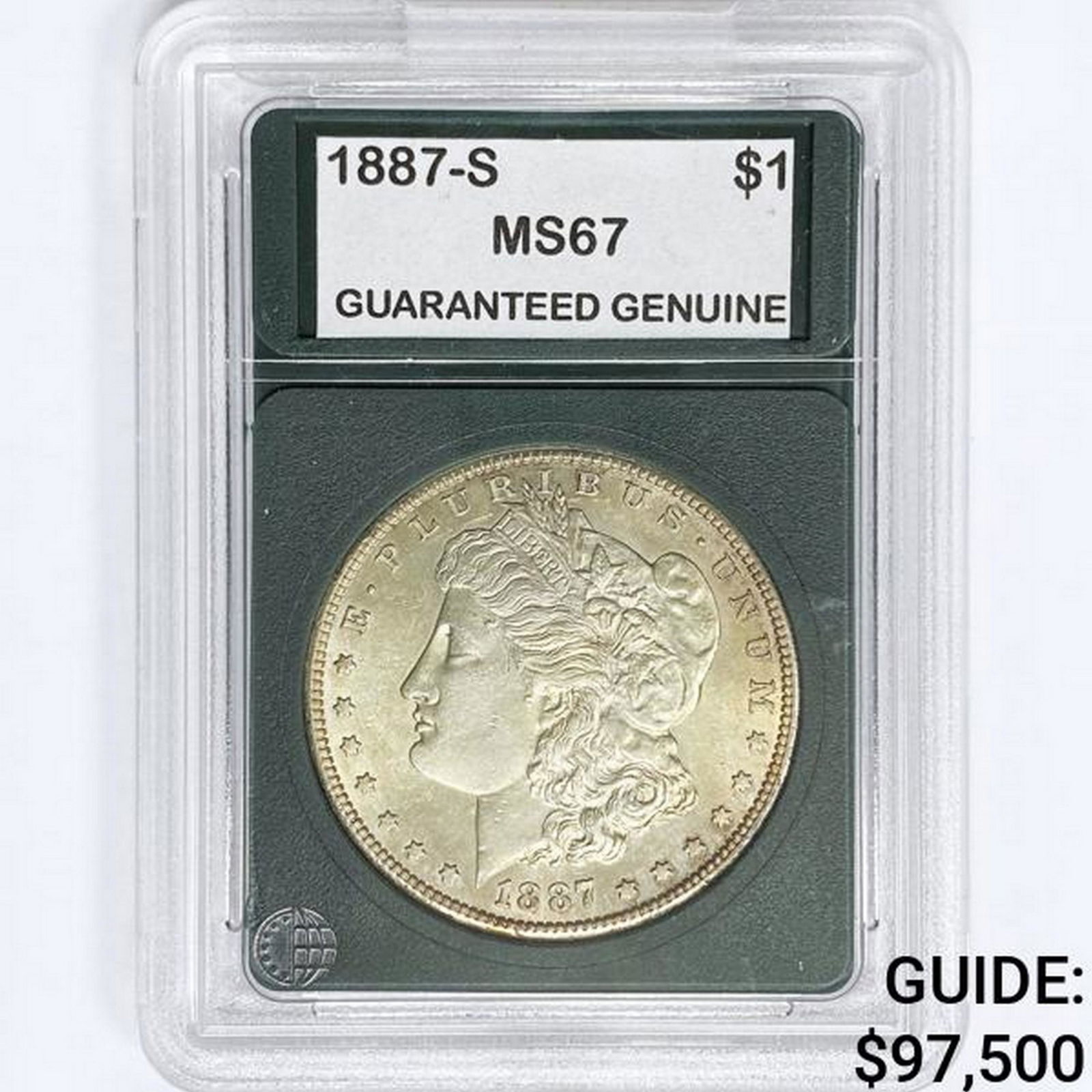 1887-S Morgan Silver Dollar GG MS67 (1 of 2)