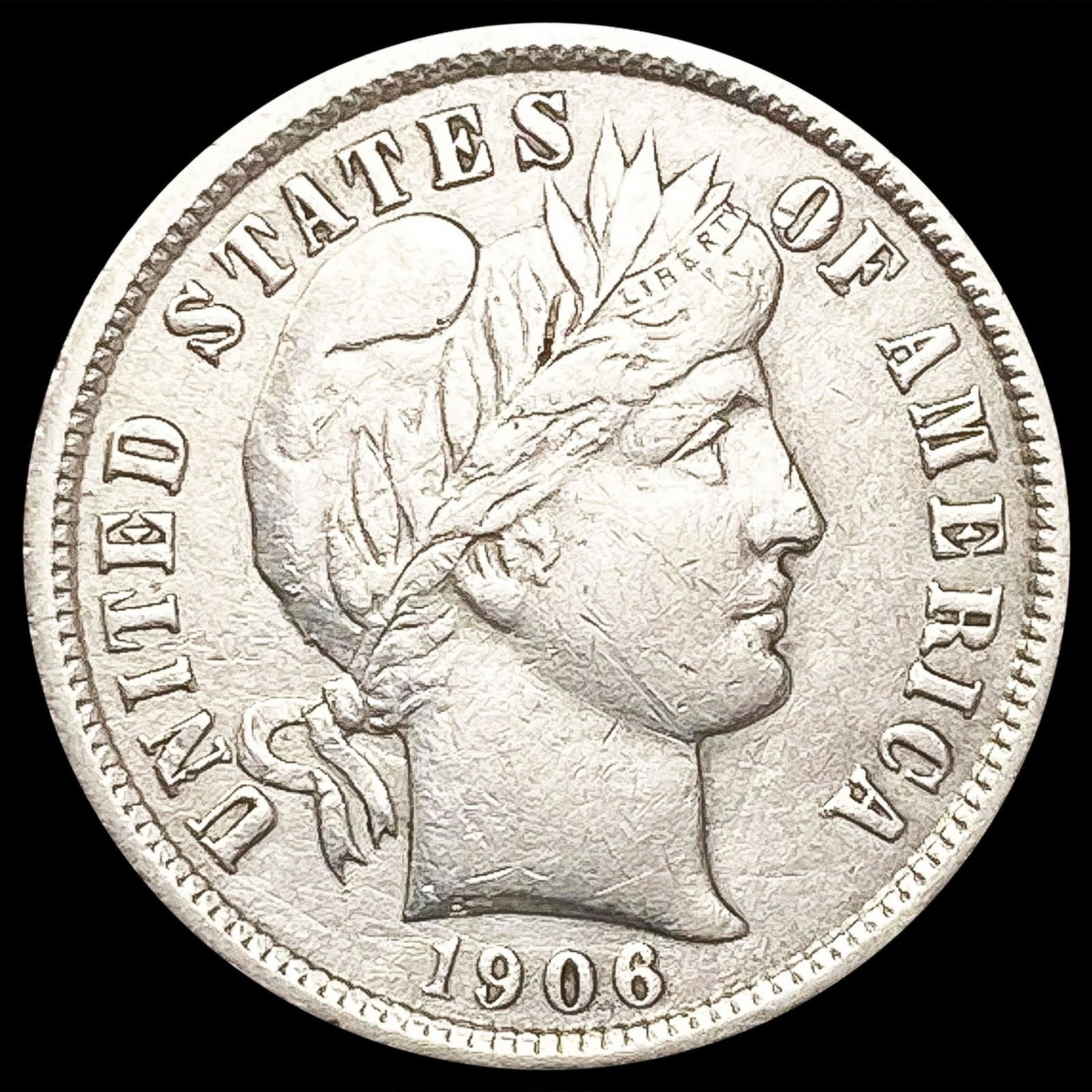 1906 Barber Dime CLOSELY UNCIRCULATED (1 of 2)