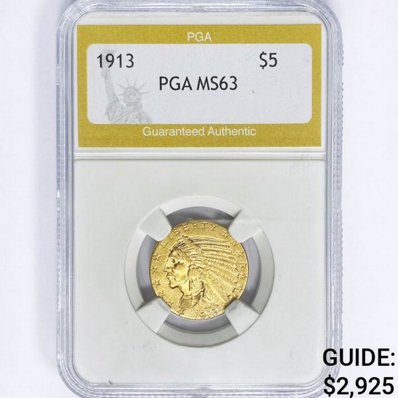 1913 $5 Gold Half Eagle PGA MS63 (1 of 2)