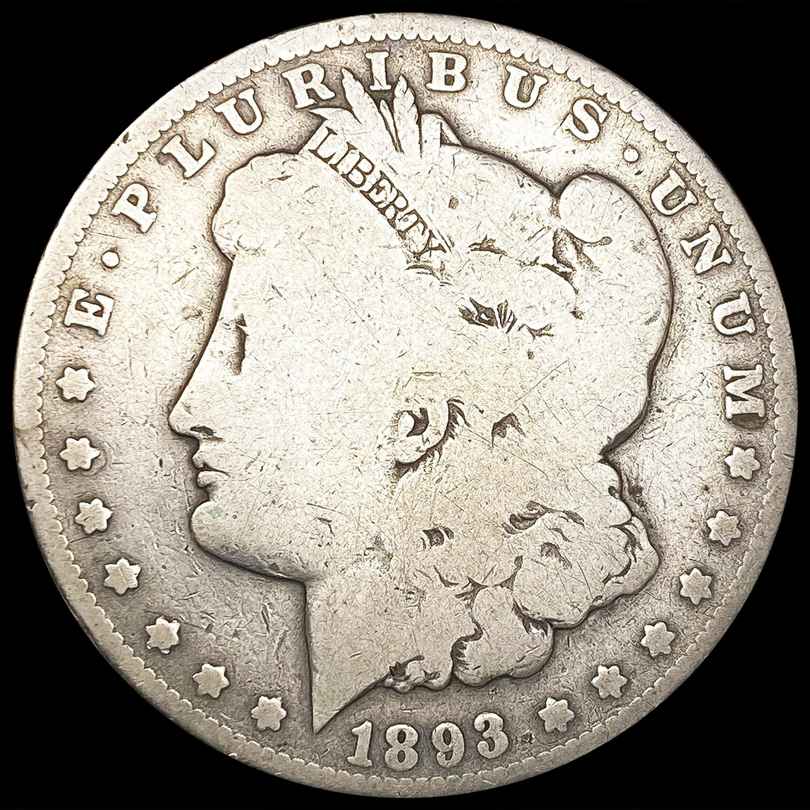 1893-O Morgan Silver Dollar NICELY CIRCULATED (1 of 2)