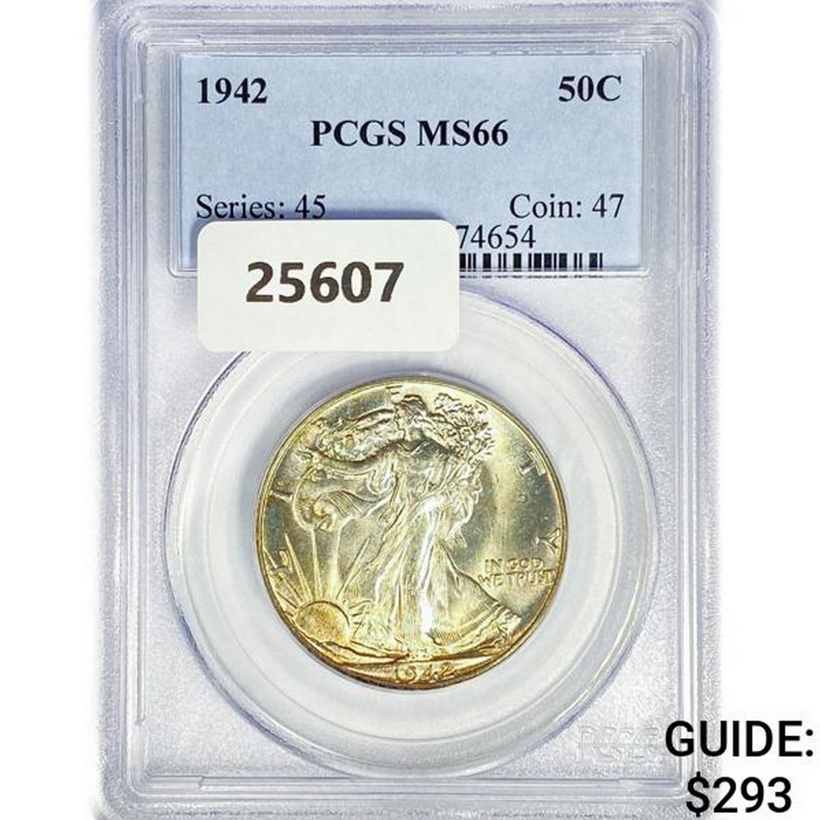 1942 Walking Liberty Half Dollar PCGS MS66 (1 of 2)