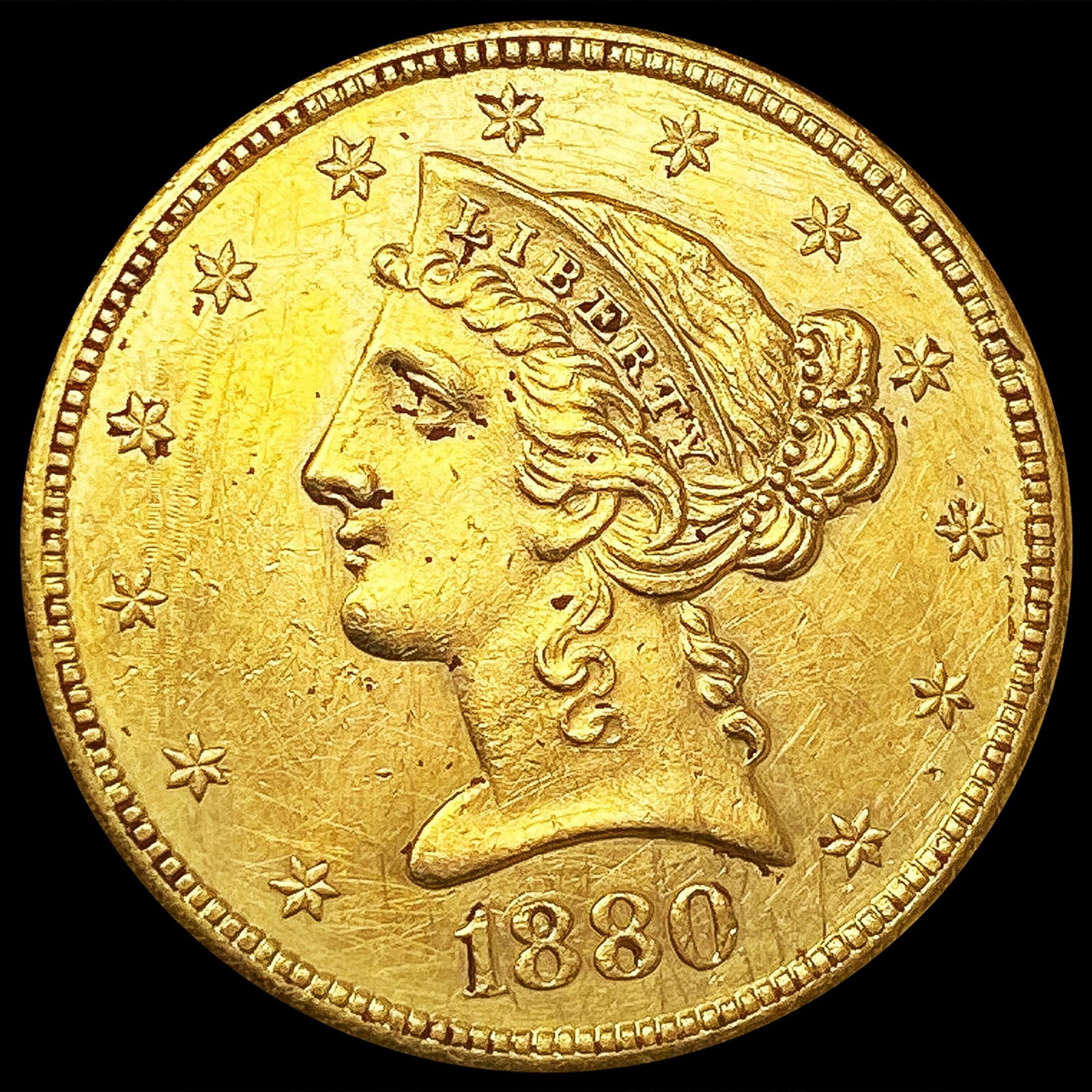1880-S $5 Gold Half Eagle UNCIRCULATED (1 of 2)