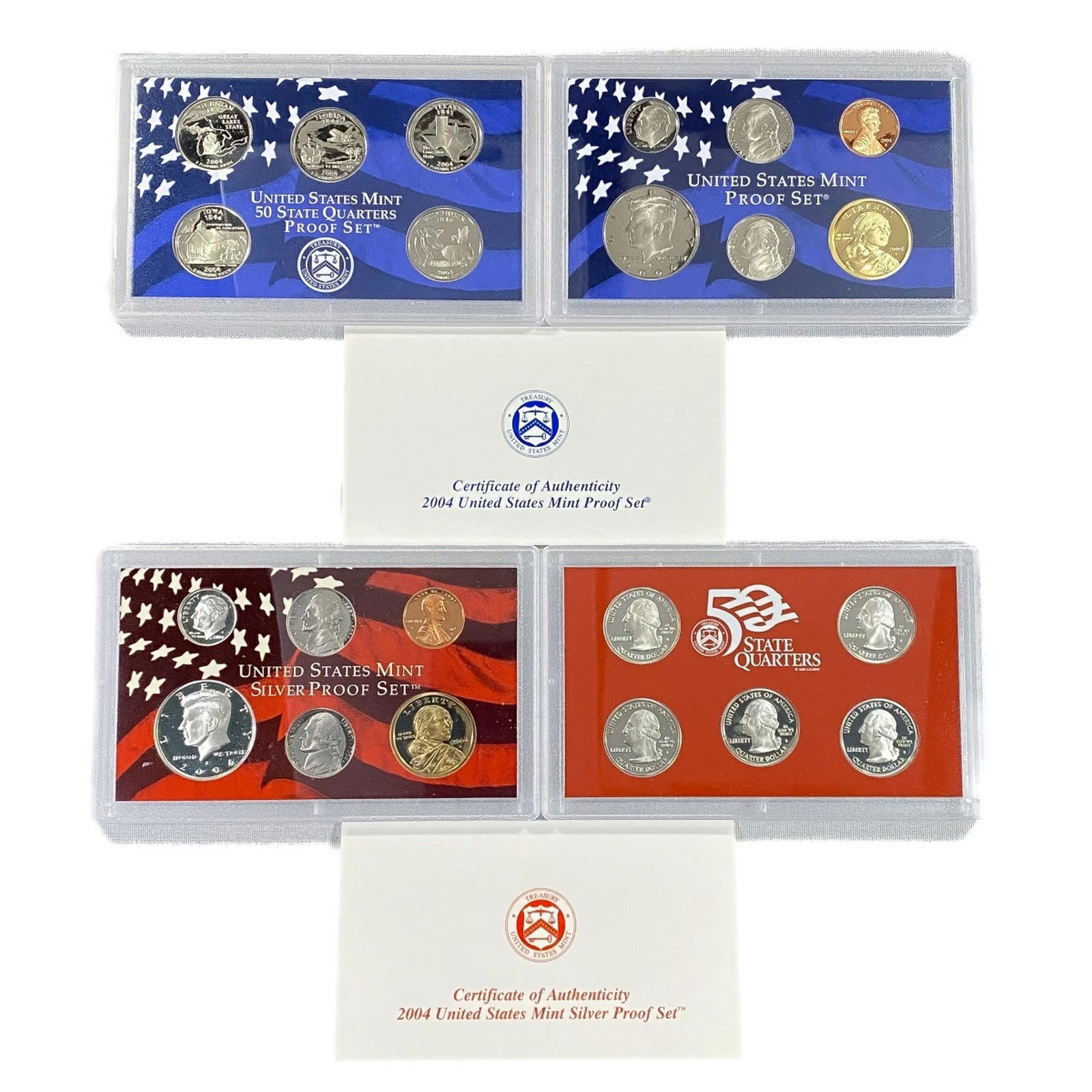 2004 US Proof Silver Coin Sets (22 Coins) (1 of 2)