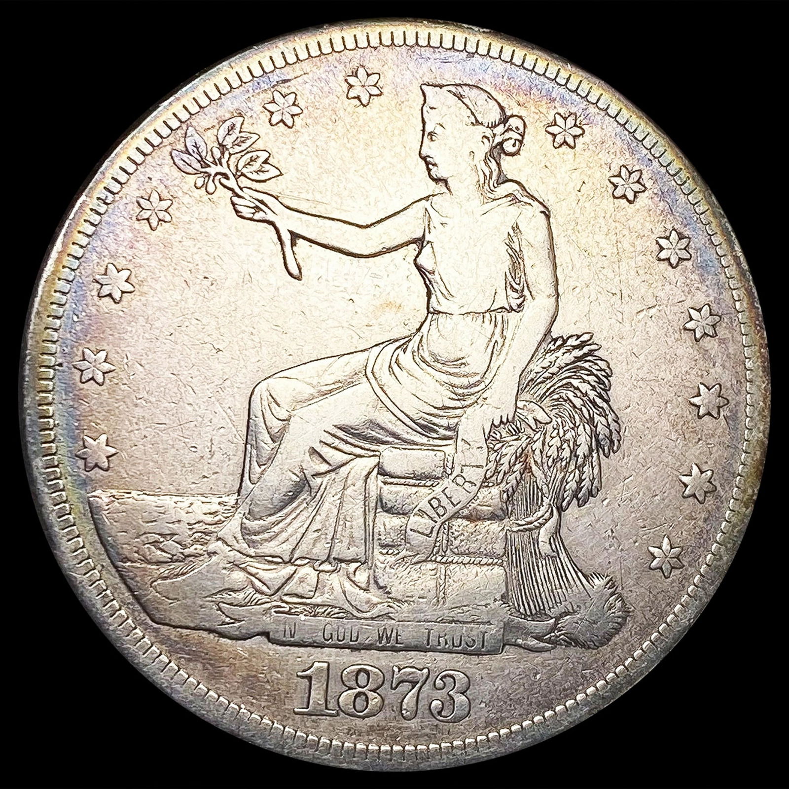 1873-CC Silver Trade Dollar NICELY CIRCULATED (1 of 2)