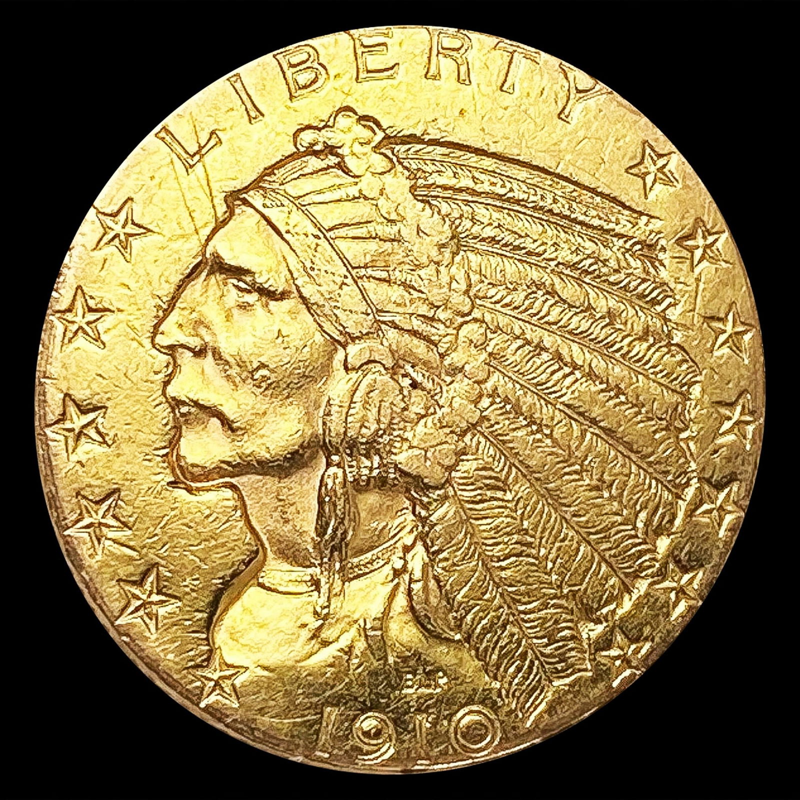 1910-S $5 Gold Half Eagle NEARLY UNCIRCULATED (1 of 2)