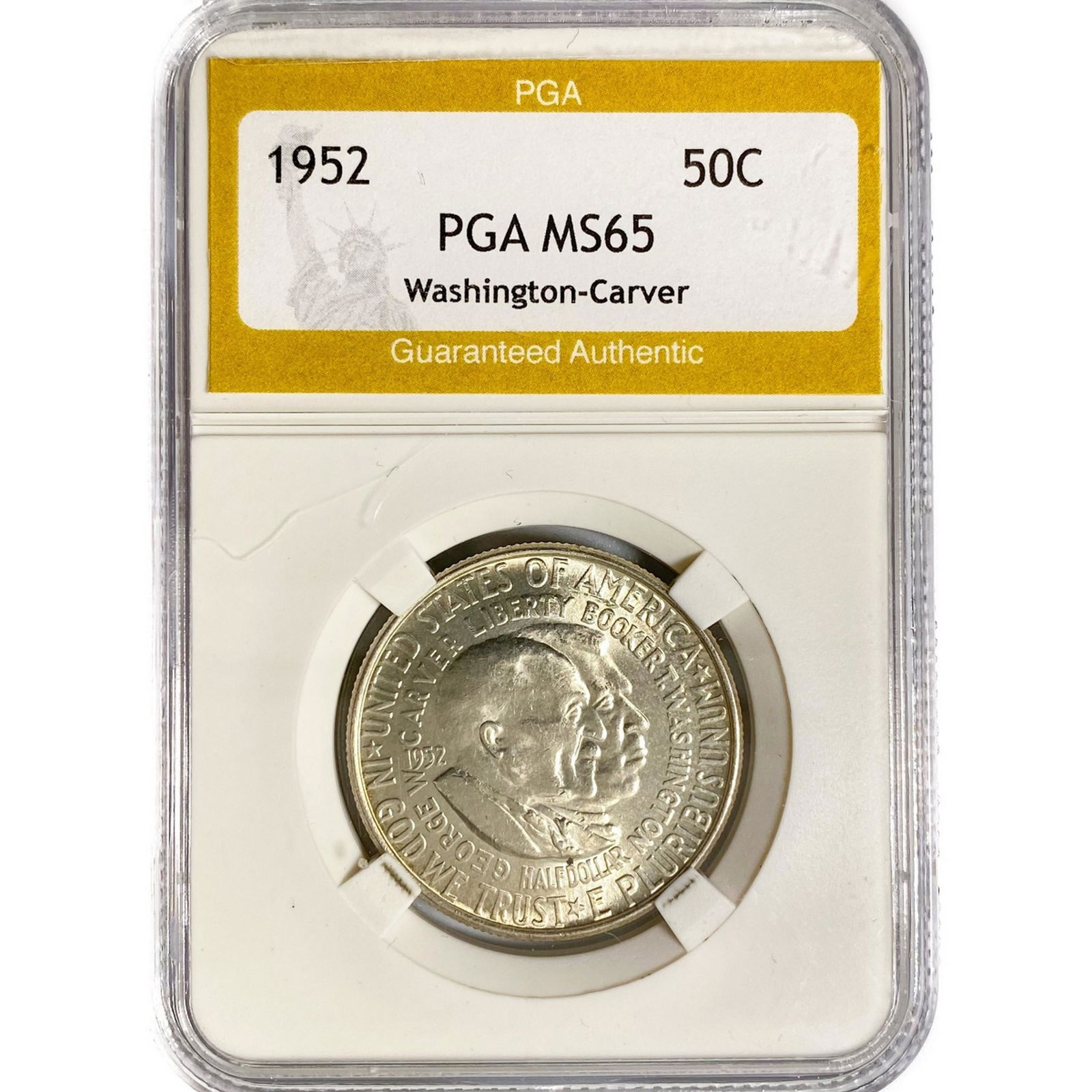 1952 Washington Carver Half Dollar PGA MS65 (1 of 2)